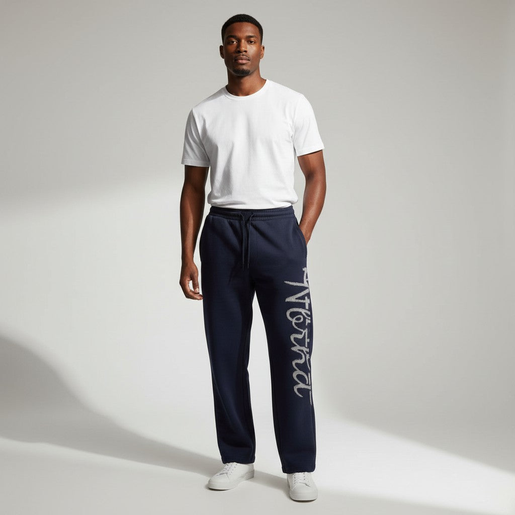 "Instant" Black Graphic Sweatpants