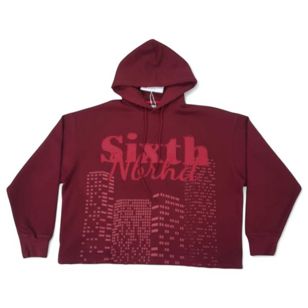 "Roam" Red Graphic Hoodie