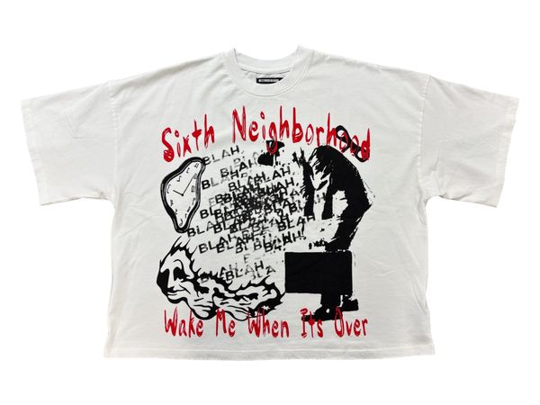 "Blah Blah" White Graphic T-Shirt