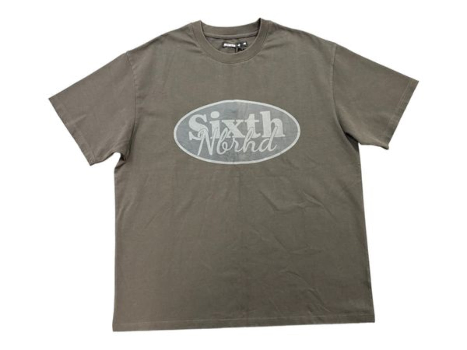 6th NBRHD "Mean Streets" Washed Grey Graphic T-Shirt