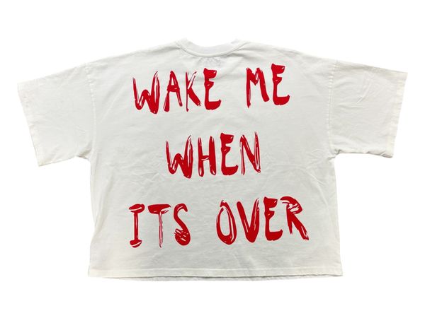 "Blah Blah" White Graphic T-Shirt