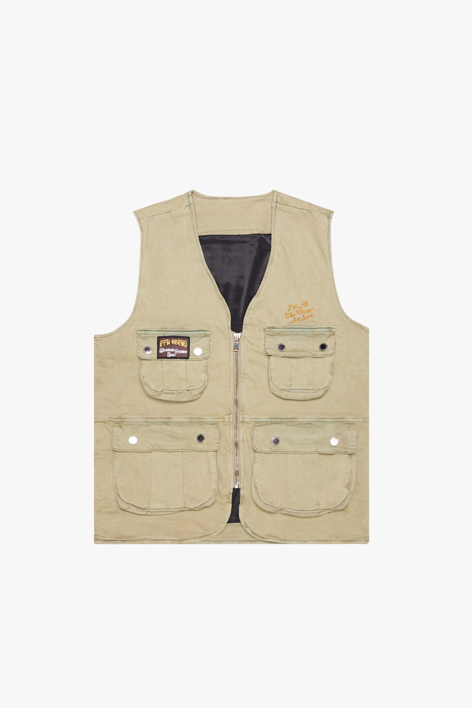 "Escape" Cargo Vest Khaki
