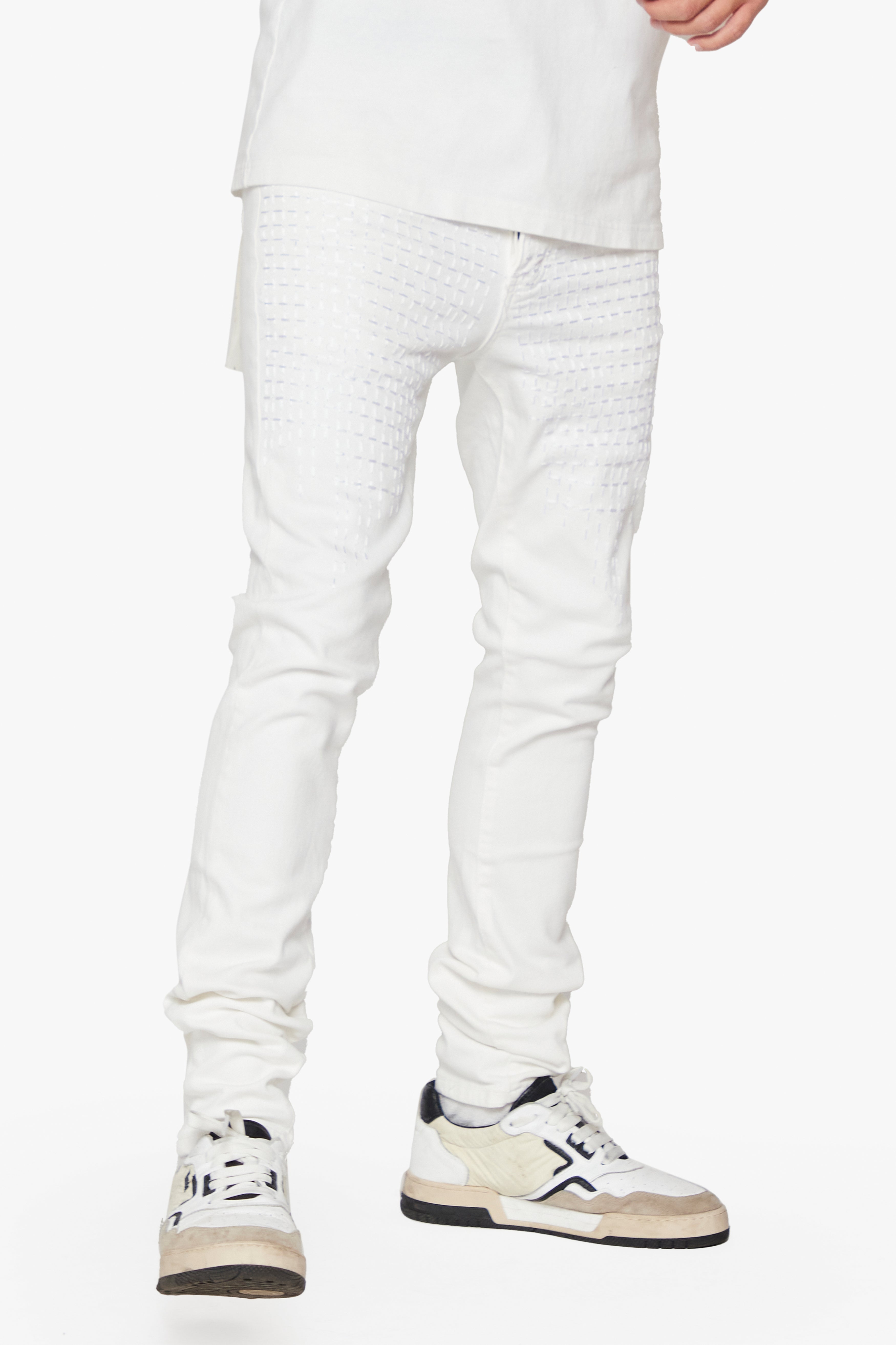 6thNBRHD SKINNY JEAN "WUADLUPE" -WHITE