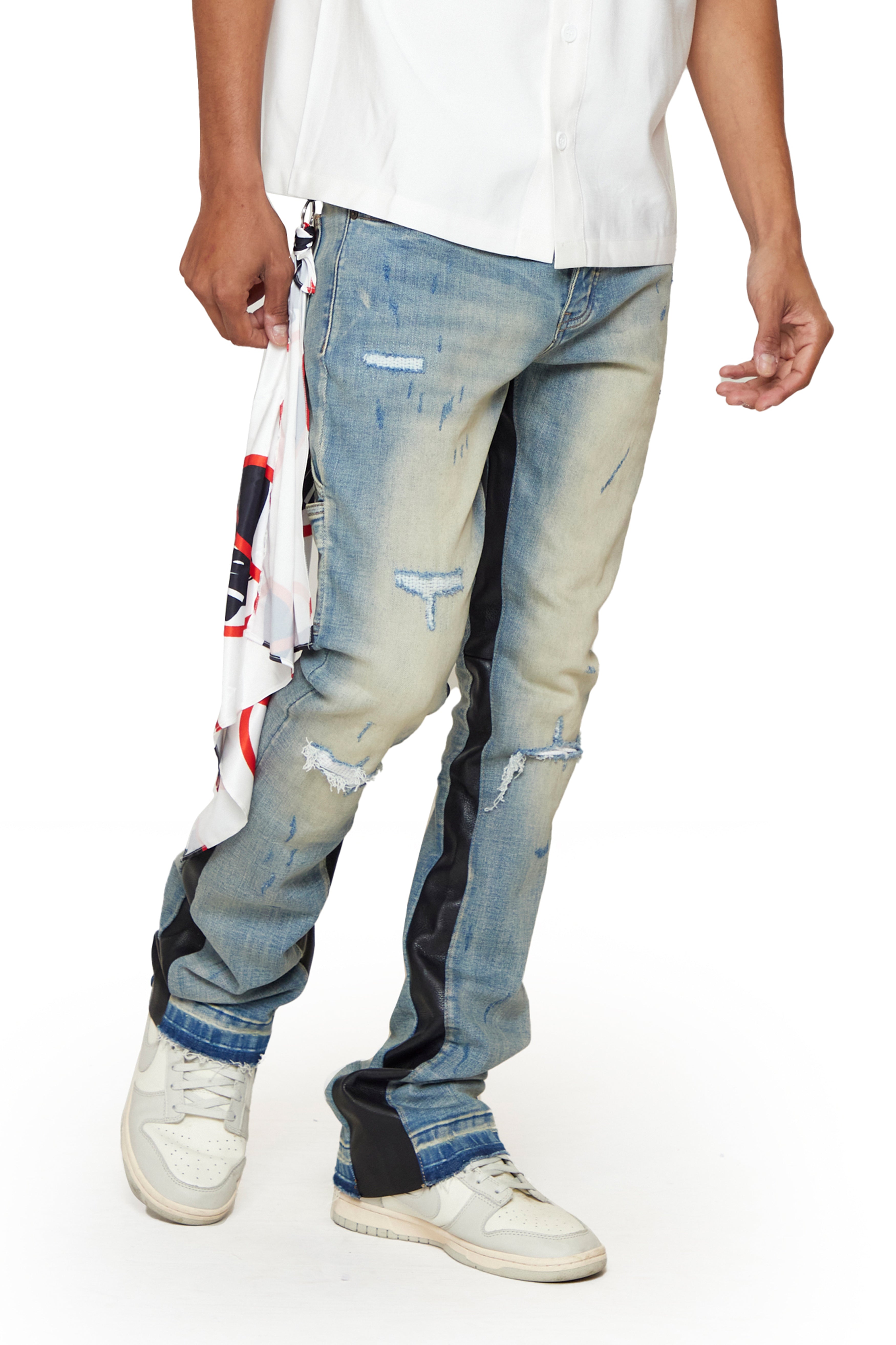 6thNBRHD JEANS "GRAVEYARD" -LIGHT VINTAGE WASHED
