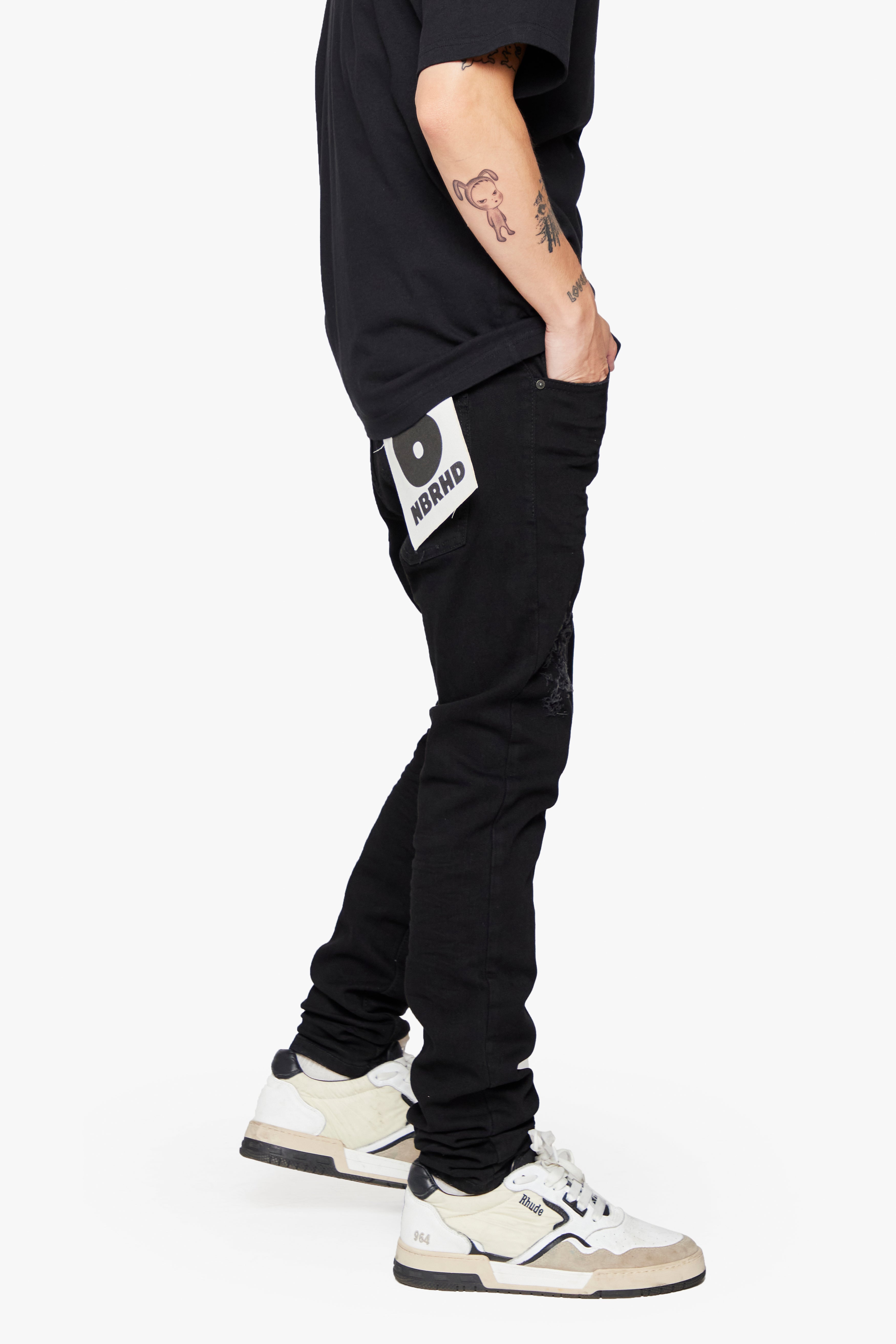 6thNBRHD SKINNY JEAN "PALI" -BLACK