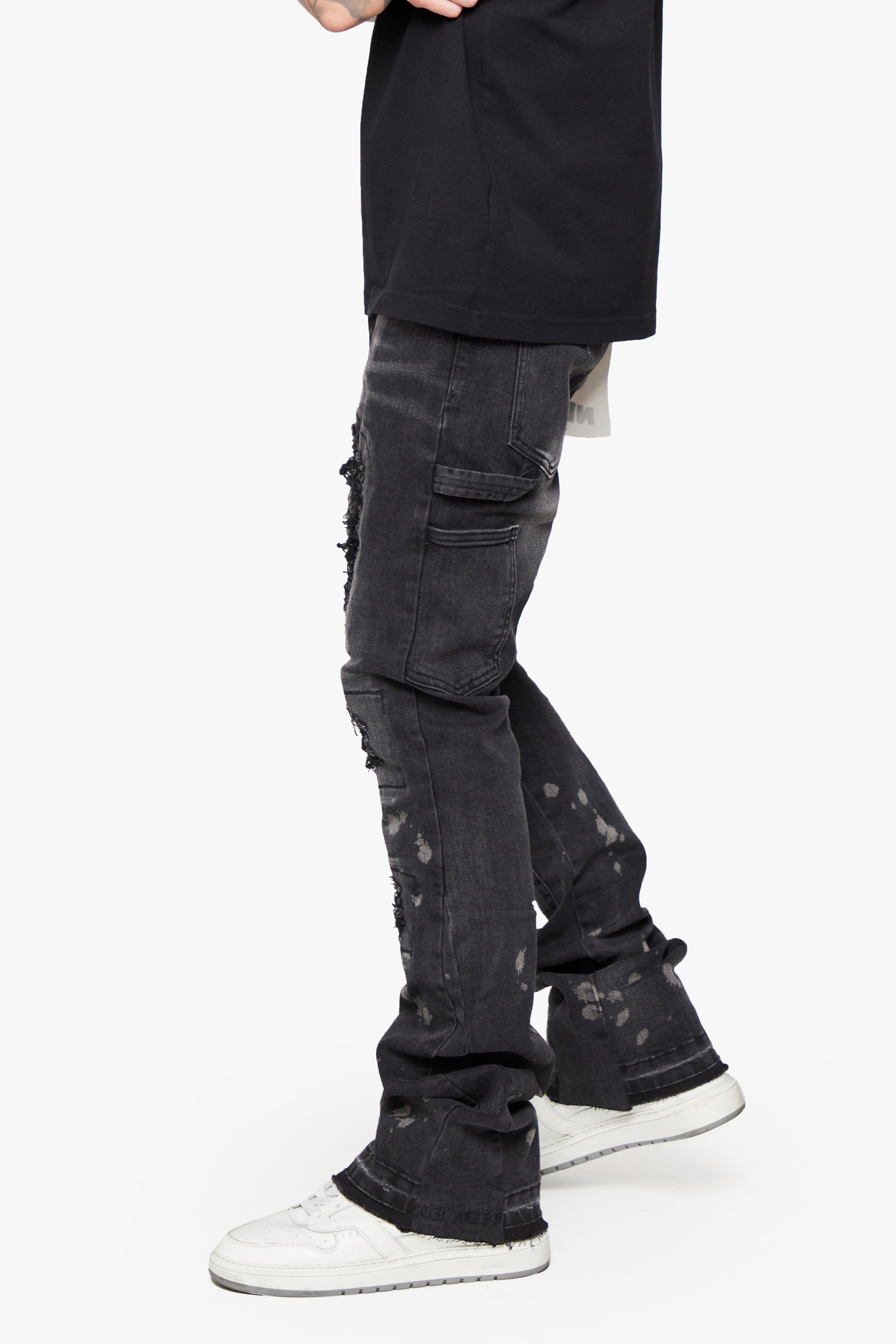 6thNBRHD STACKED "ASHES" -BLACK WASHED