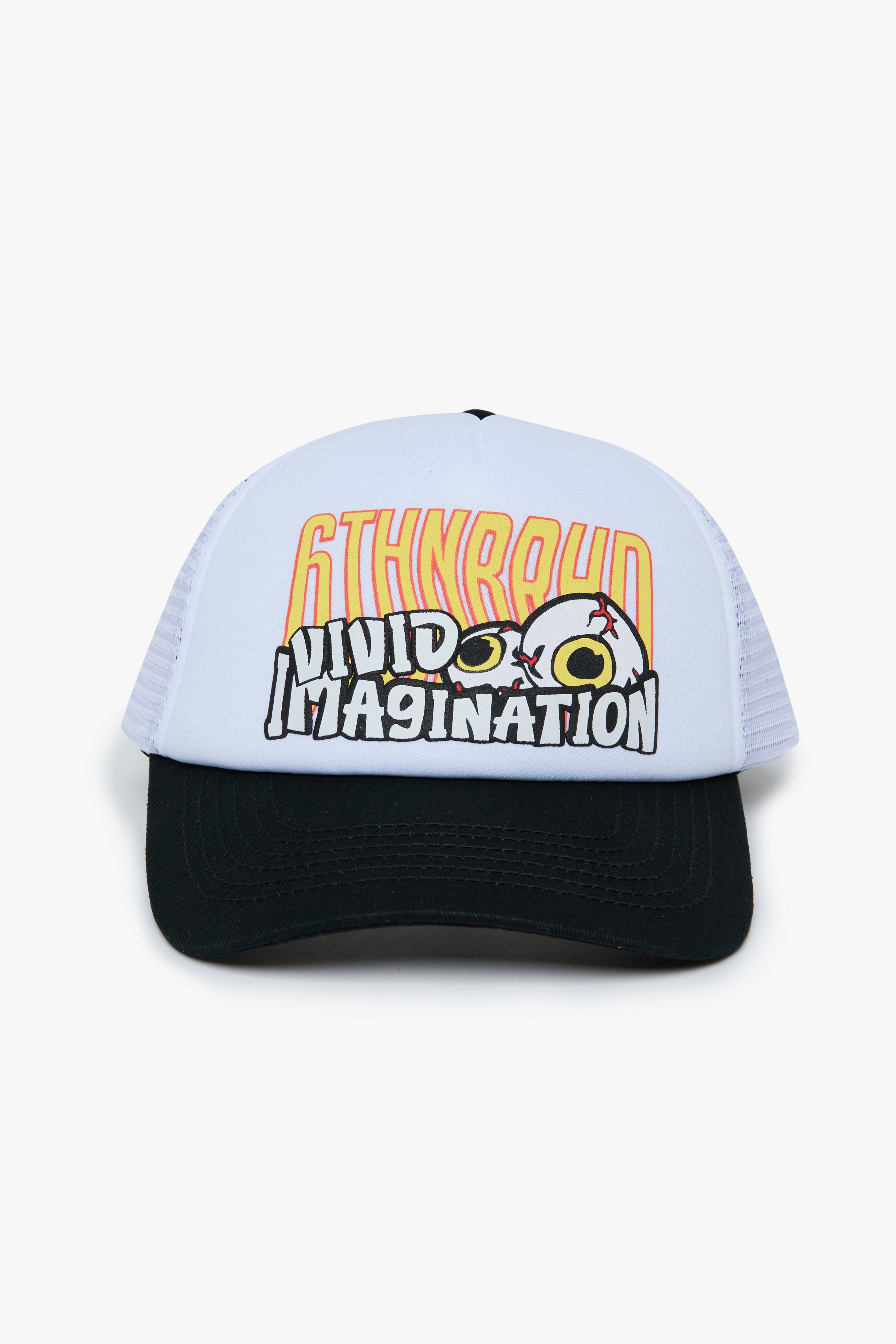 6thNBRHD HAT "VIVID" -WHT/BLK