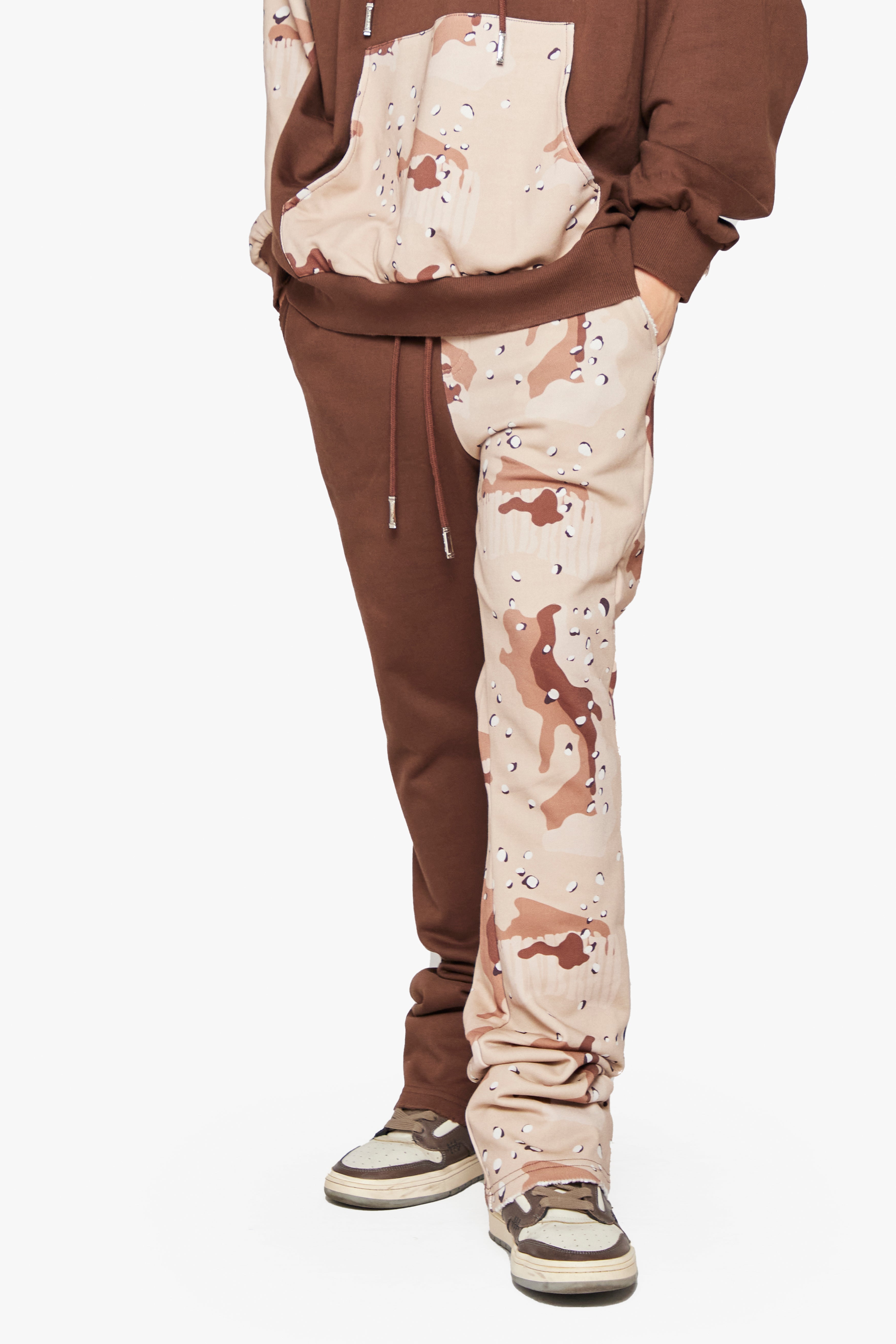 "Tank" Fleece Sweatpants Desert Camo