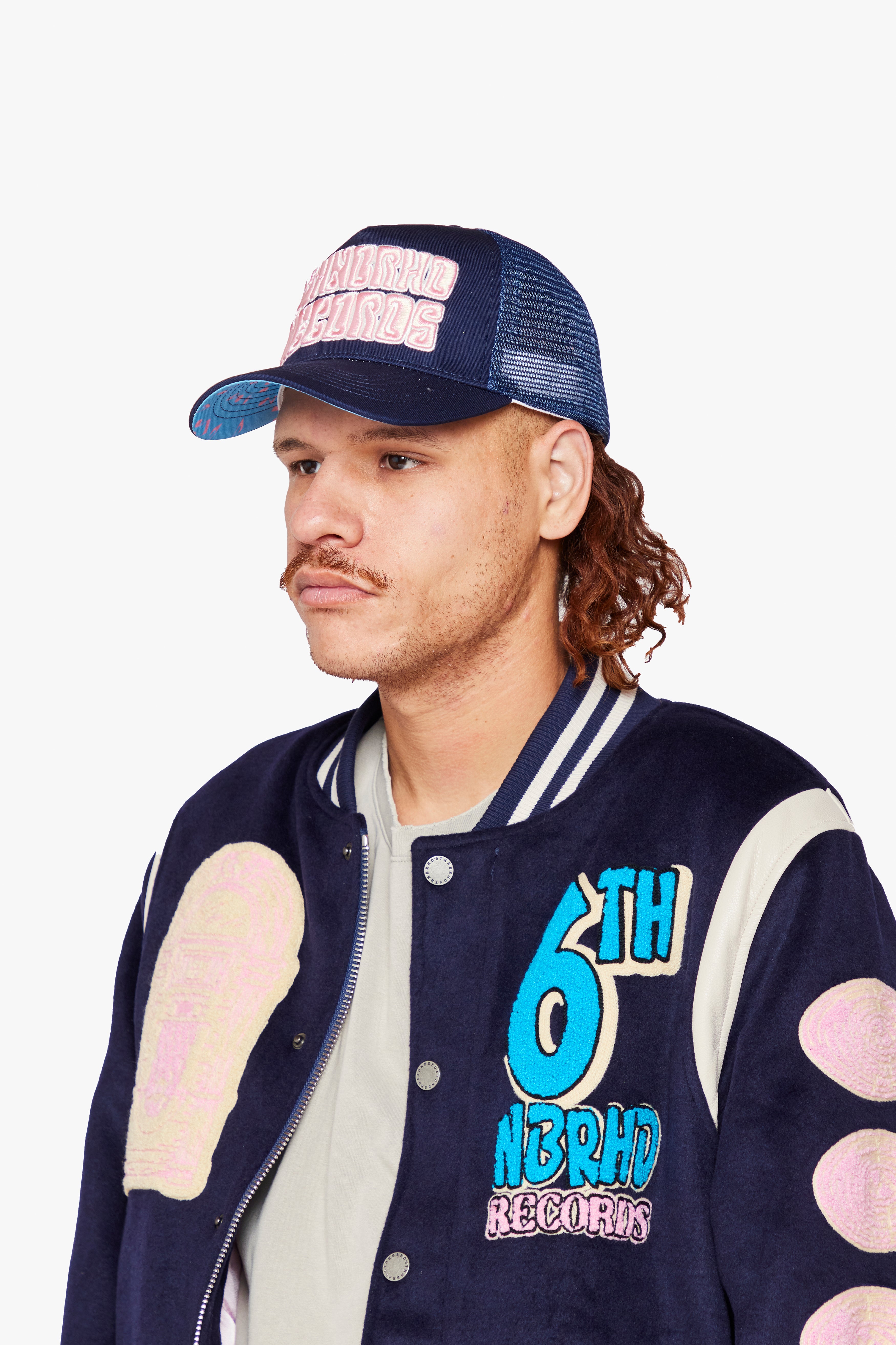 6thNBRHD SNAPBACK "BILLBOARD" -NAVY