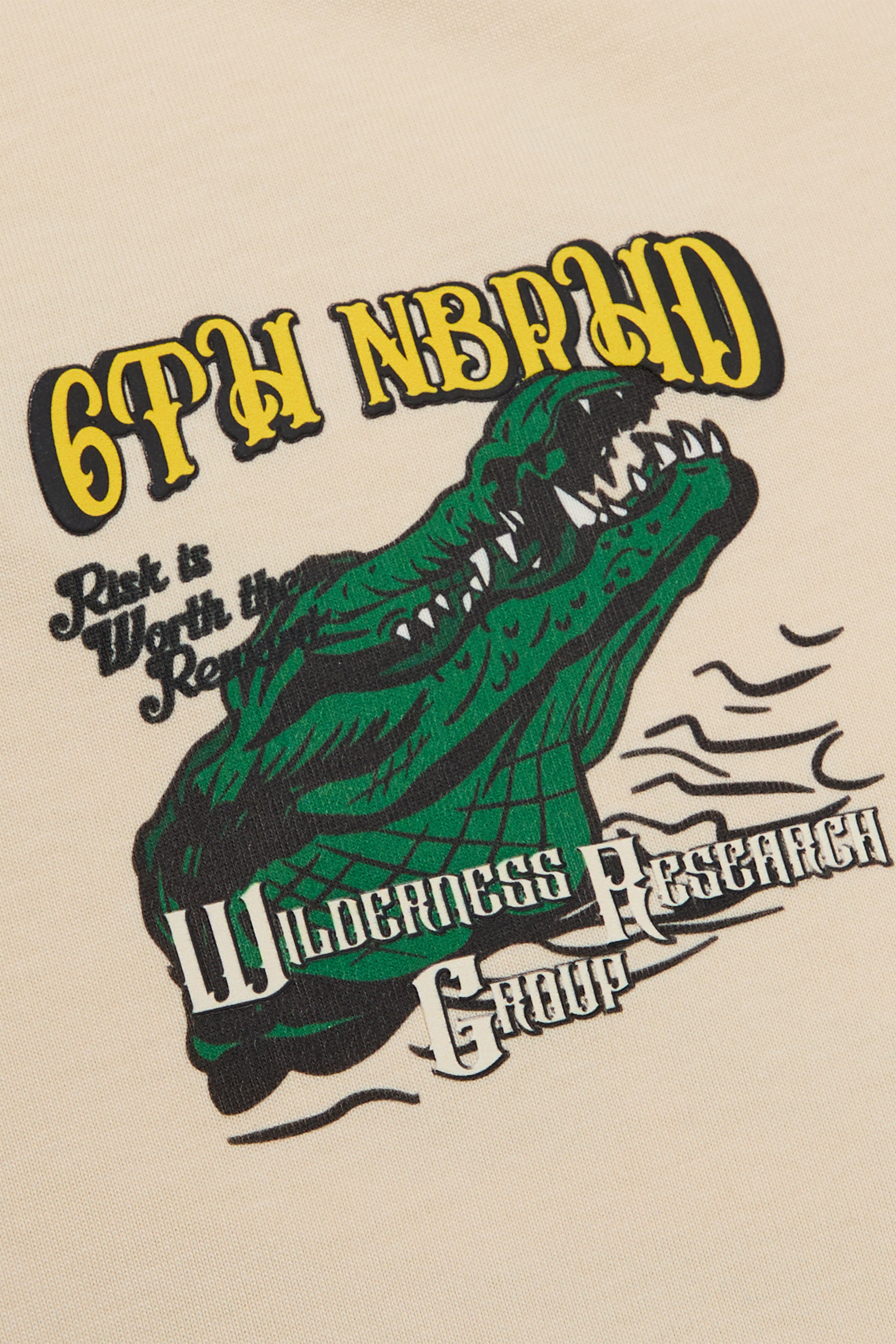 6thNBRHD TEE "GATOR" CREAM