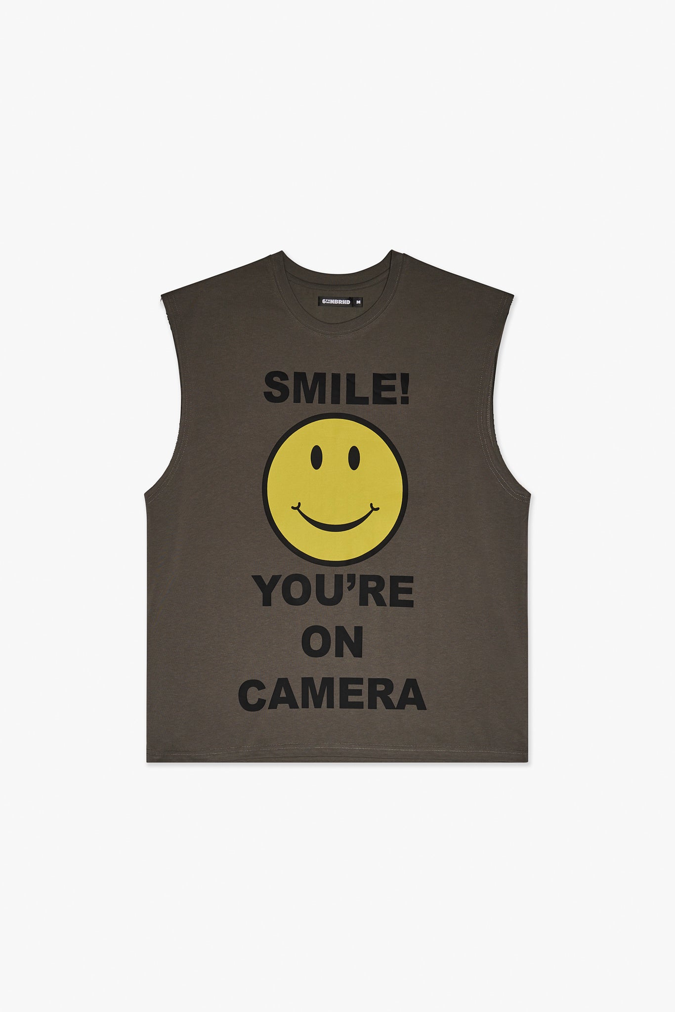 NOTICE SLEEVELESS TEE - GREY