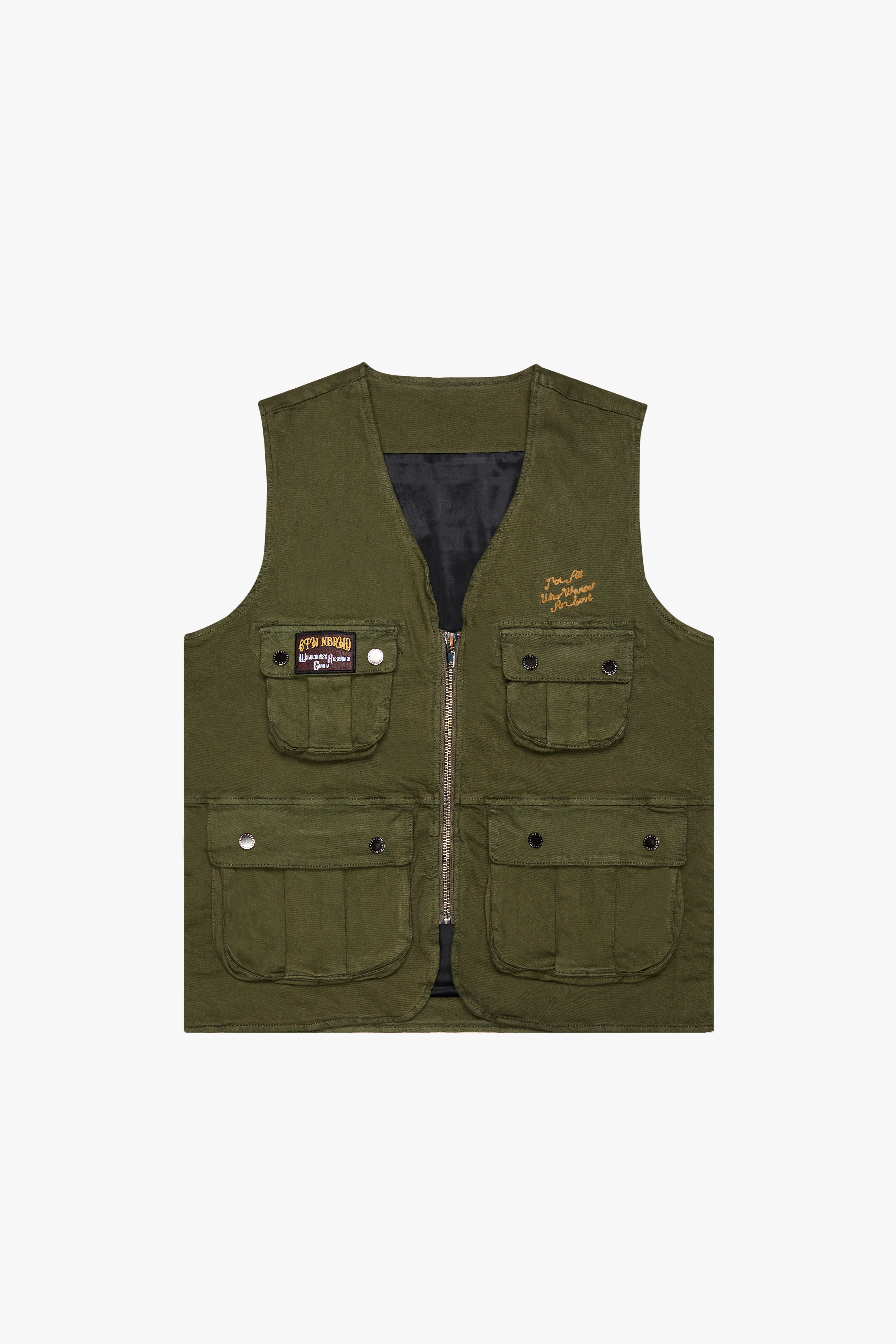 6thNBRHD CARGO VEST "ESCAPE" OLIVE