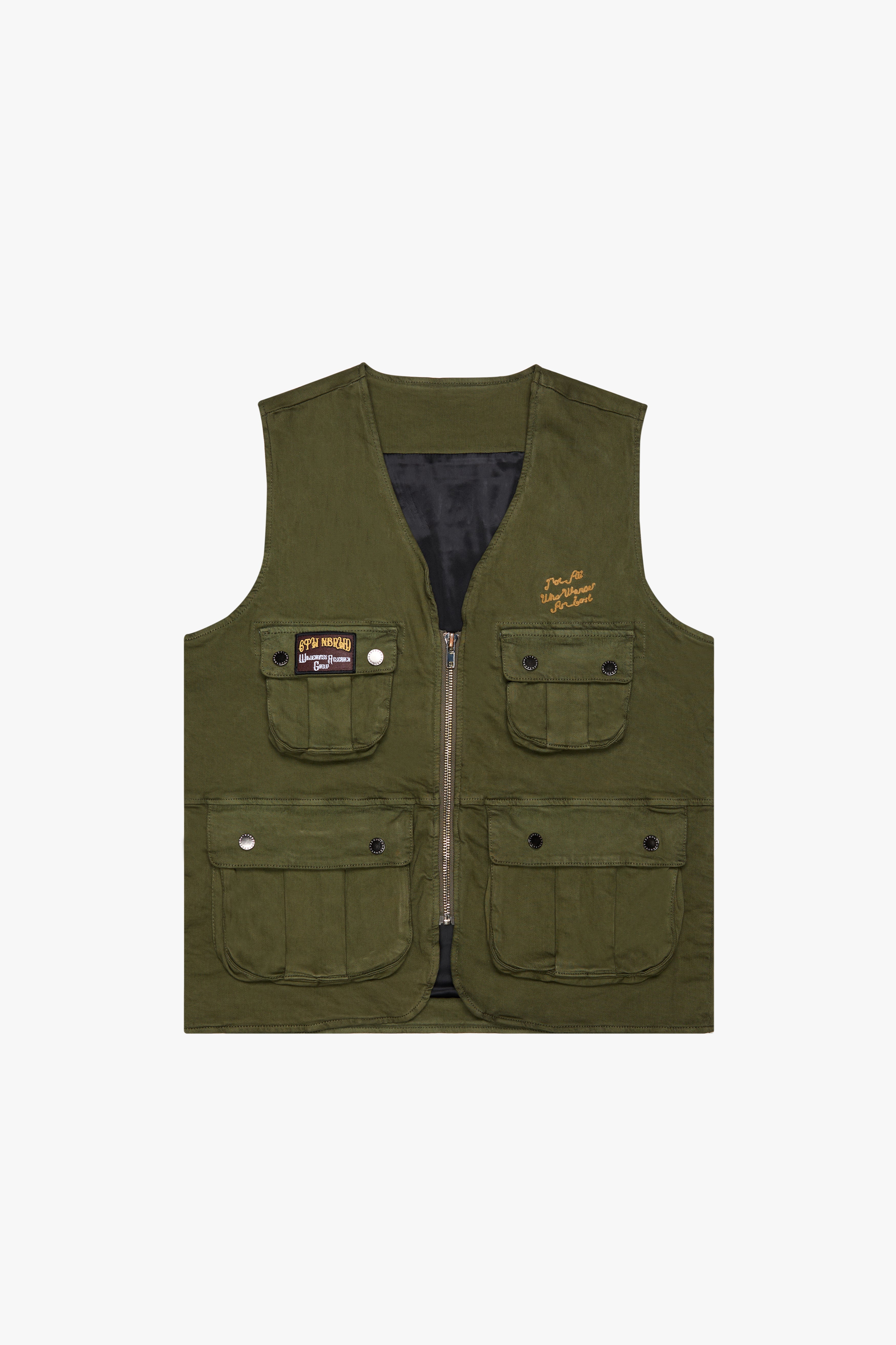 6thNBRHD CARGO VEST "ESCAPE" OLIVE