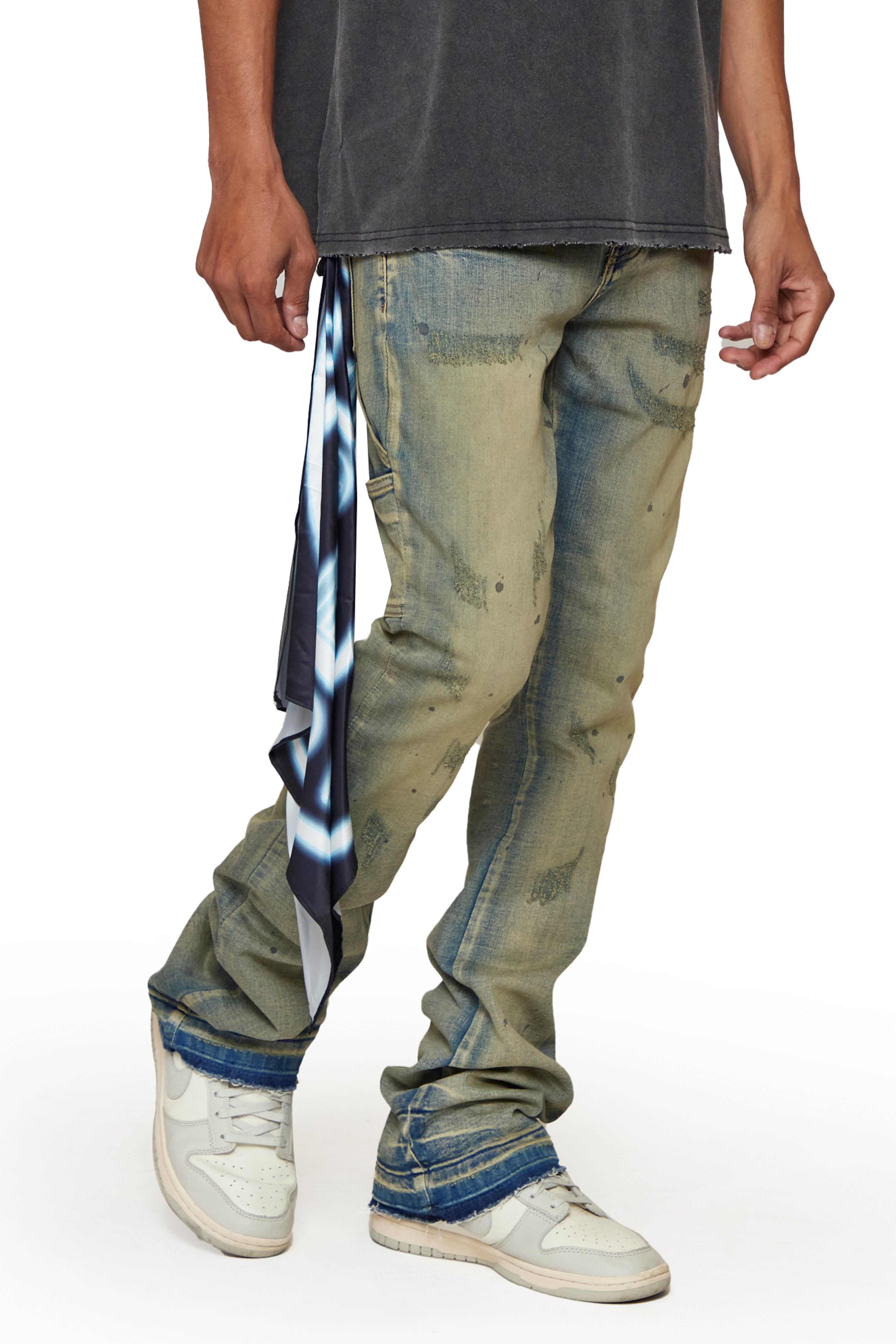 6thNBRHD JEANS " PAVEMENT" DIRTY VINTAGE