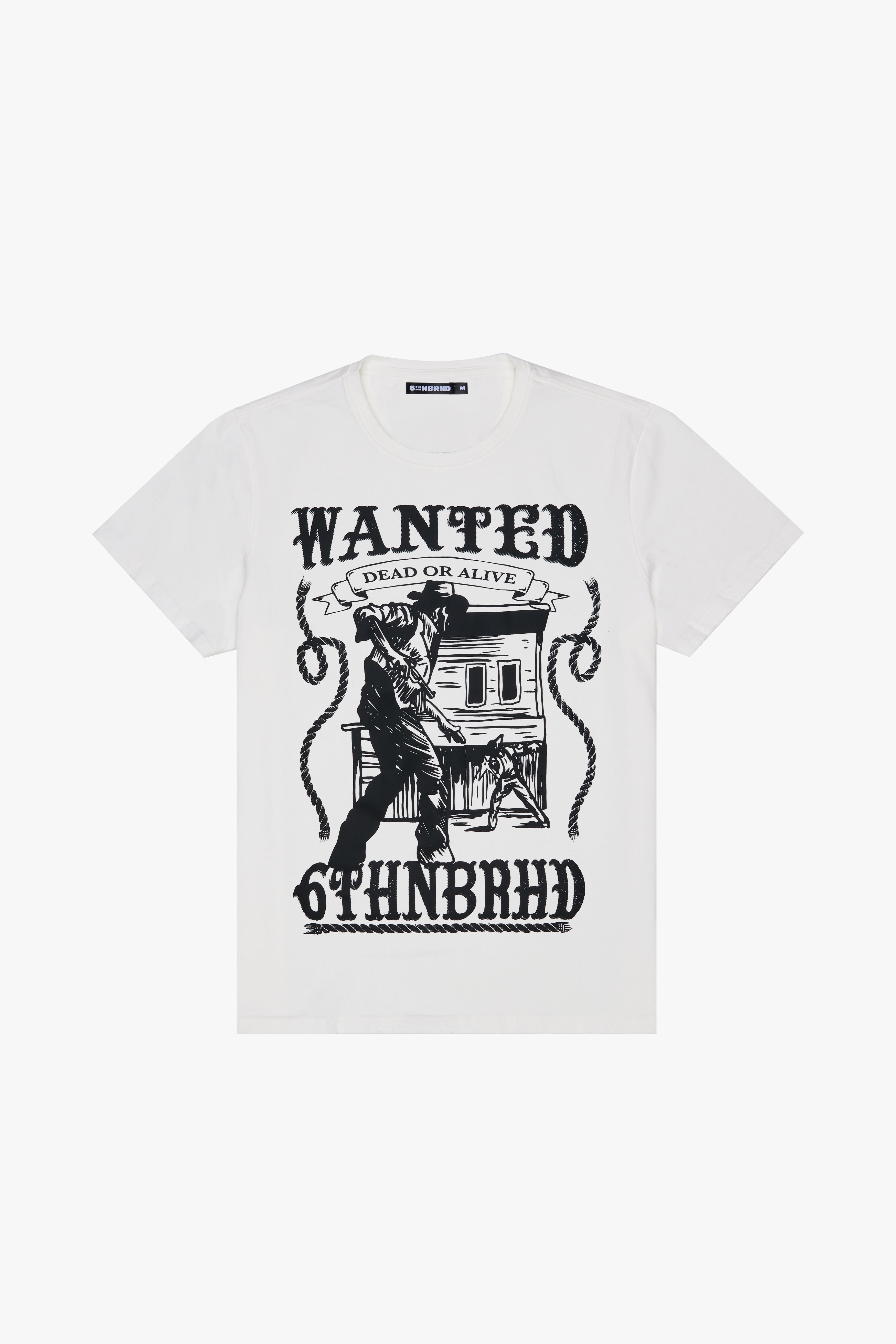 6thNBRHD TEE "CAUTION" WHITE