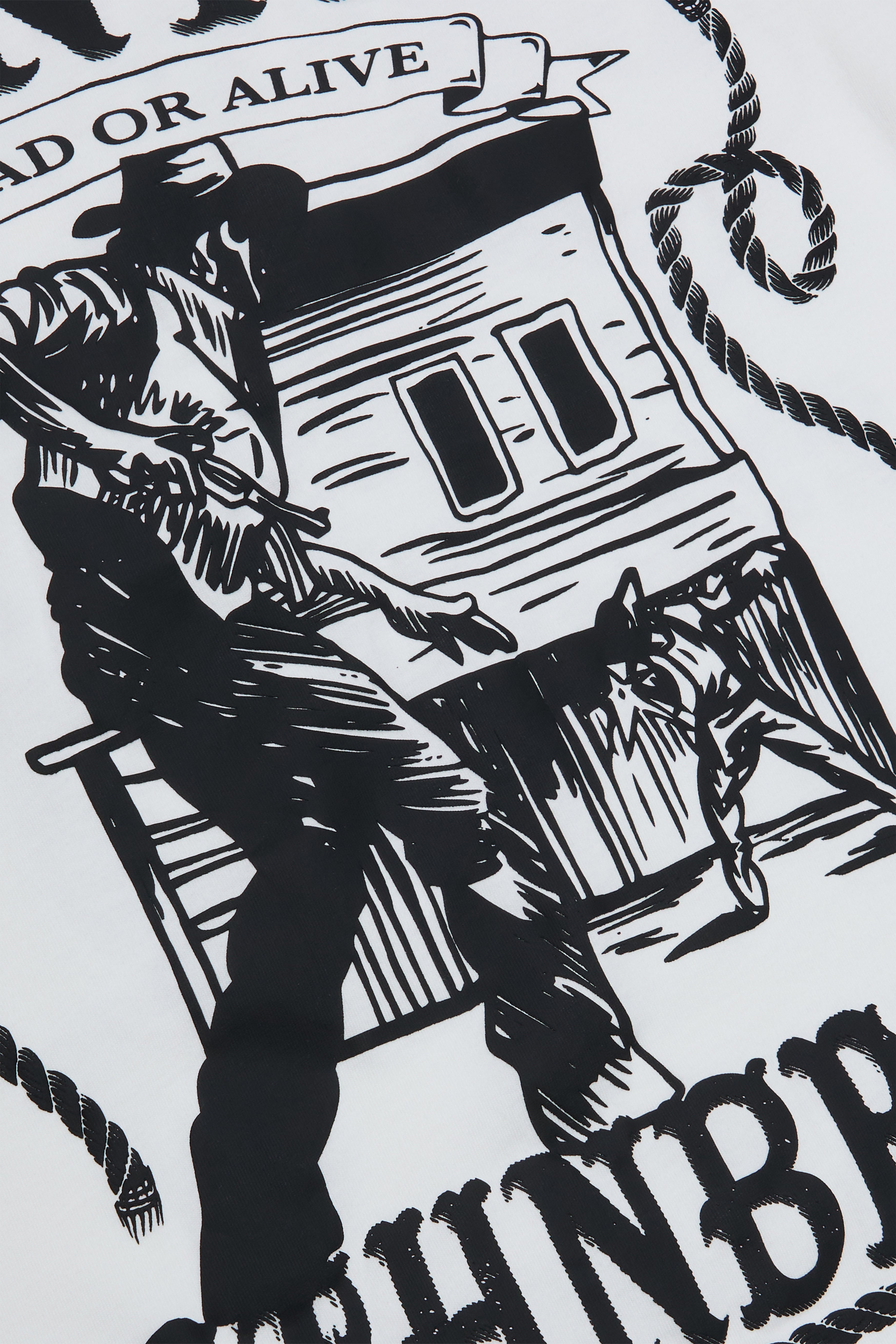 6thNBRHD TEE "CAUTION" WHITE