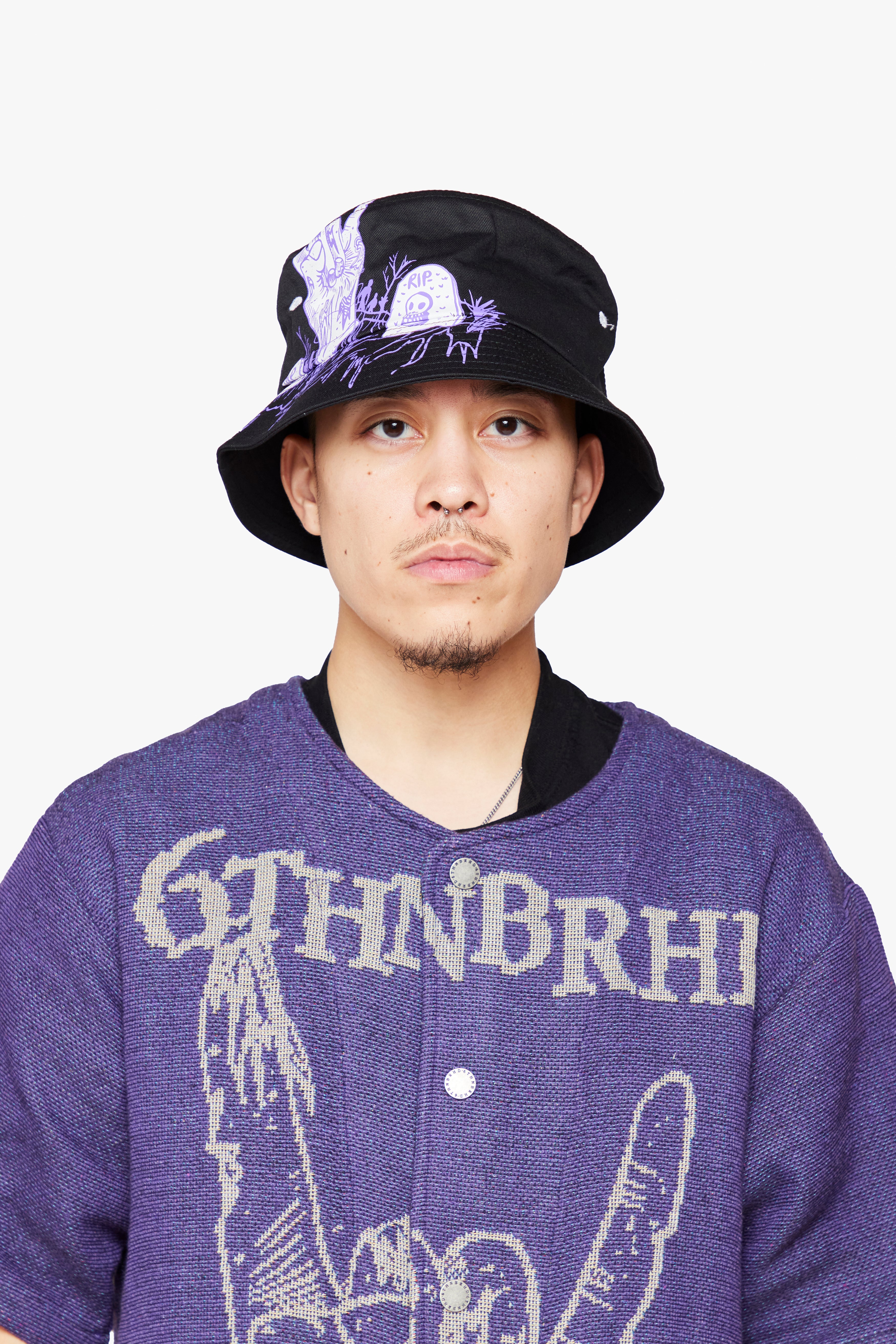 "FinaleRest" Bucket Hat Black