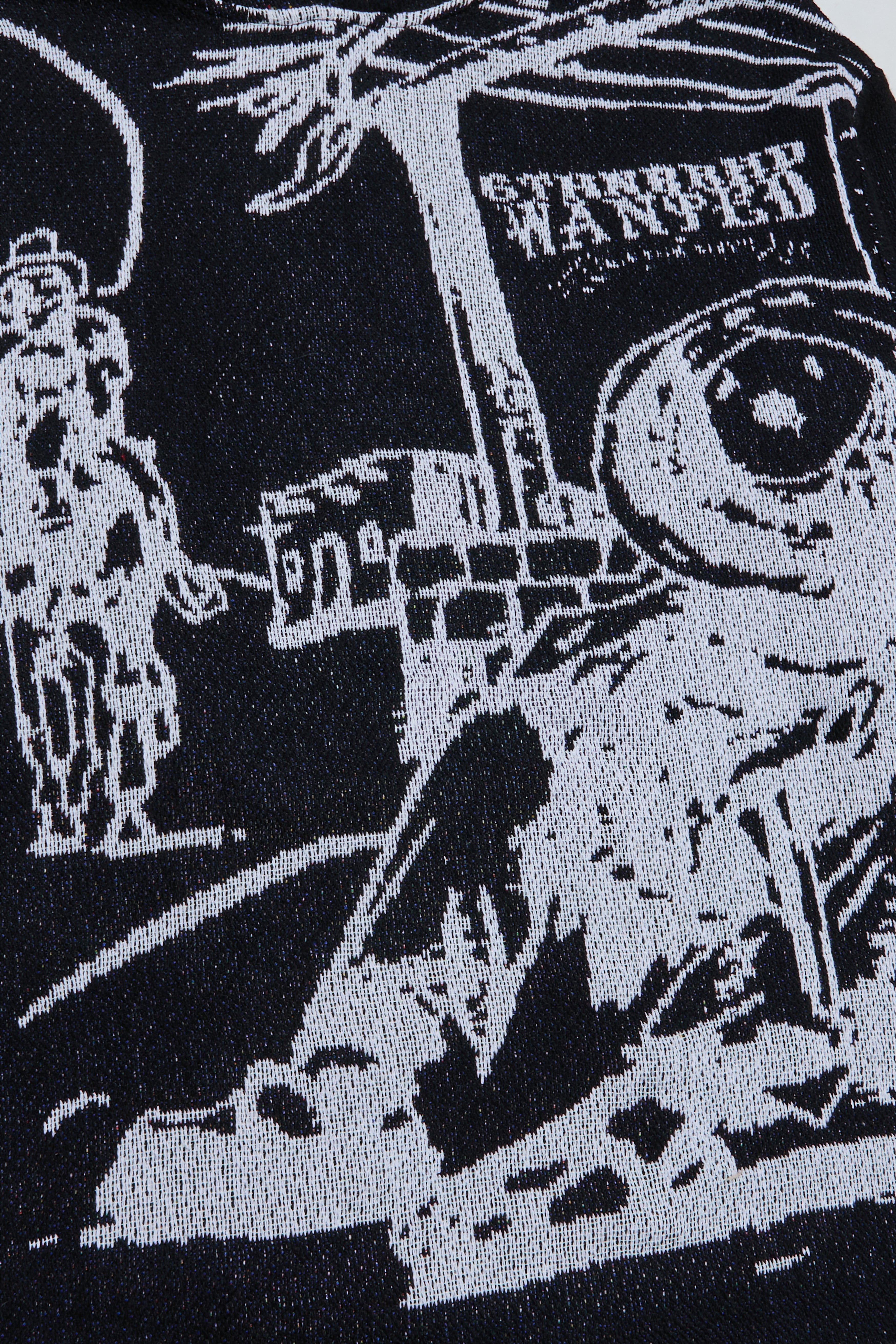 6thNBRHD TAPESTRY PULLOVER "TOWN" BLACK