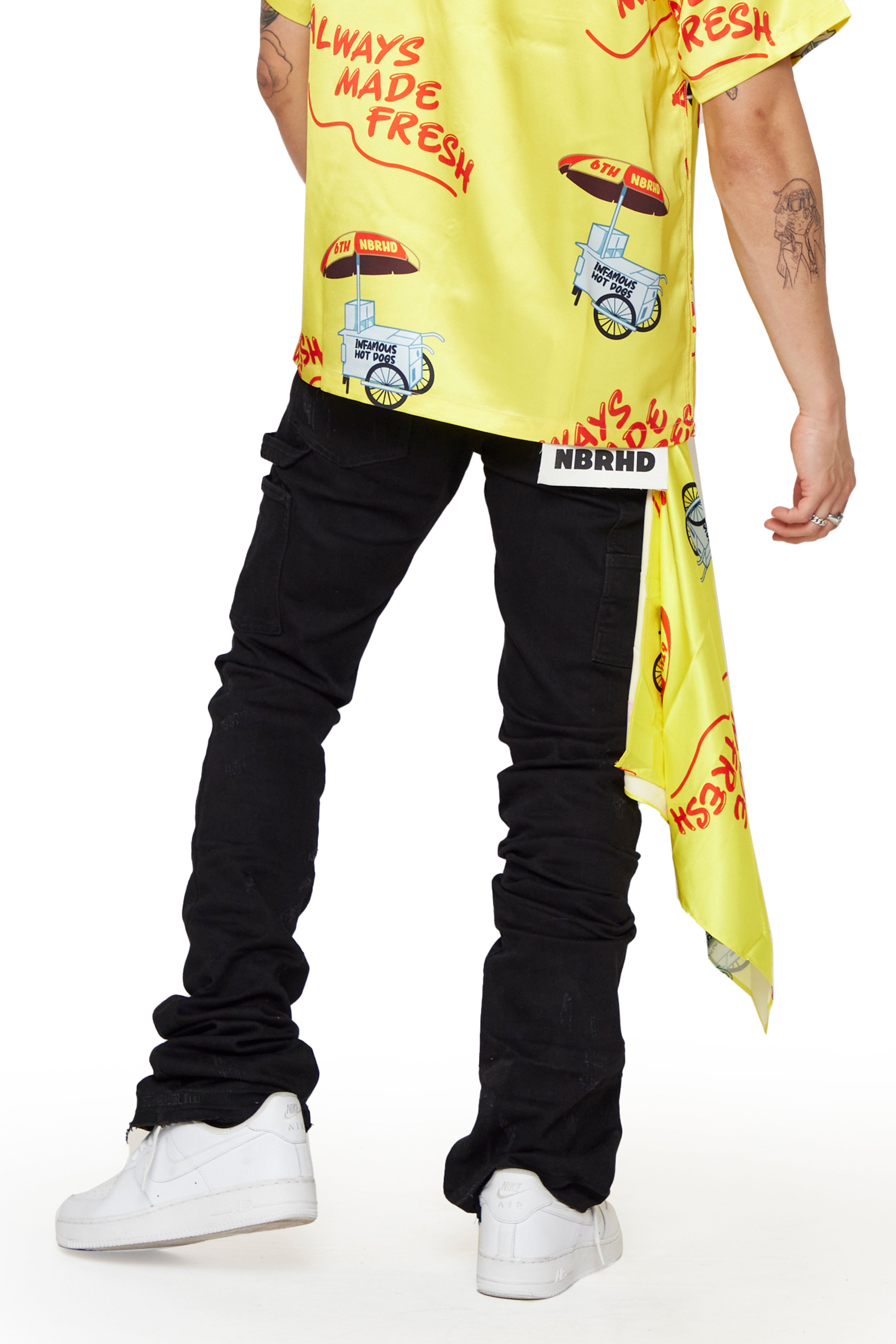 6thNBRHD JEANS "PEPPER BUSH" -BLACK