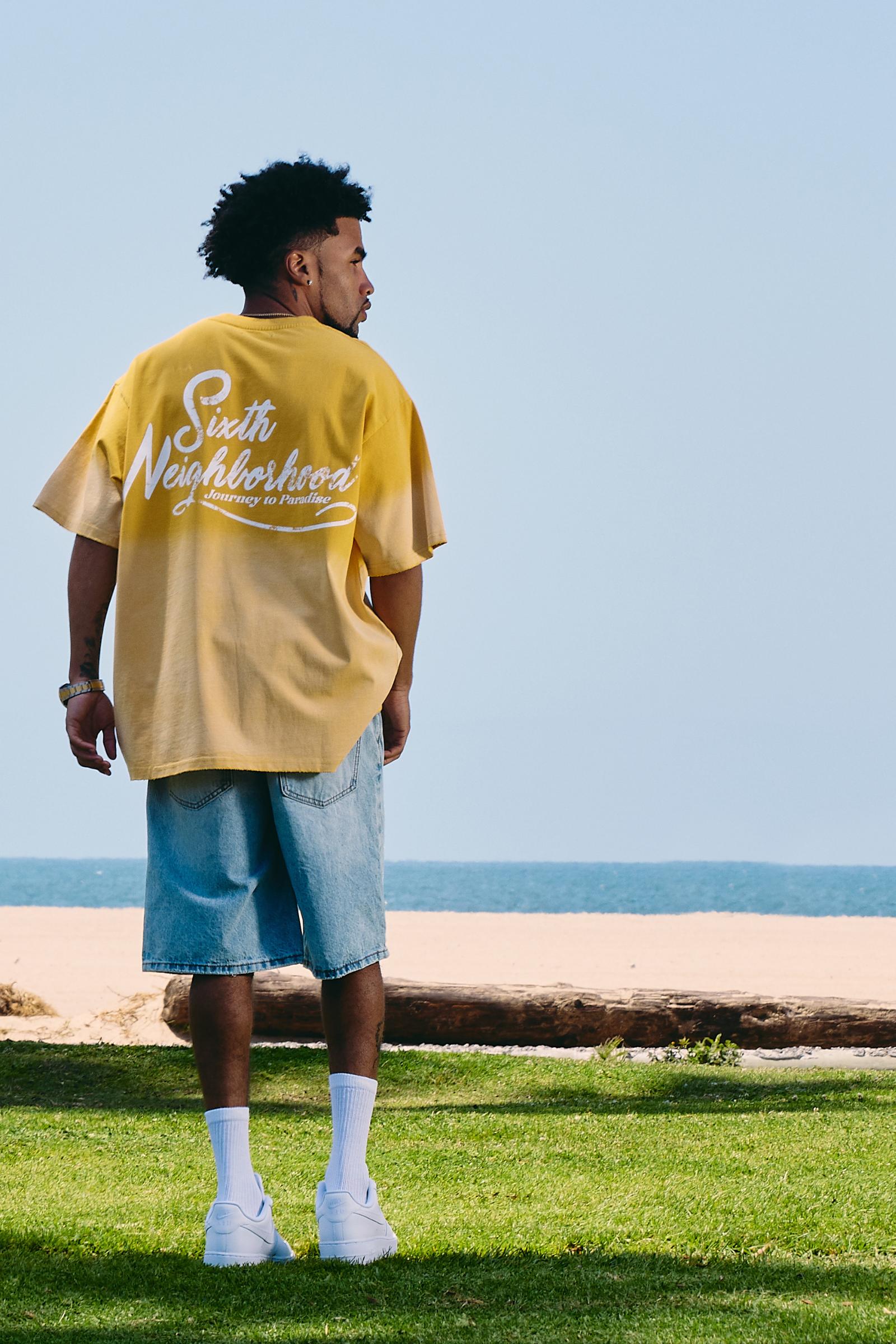"Paradise" Oversized Tee Yellow