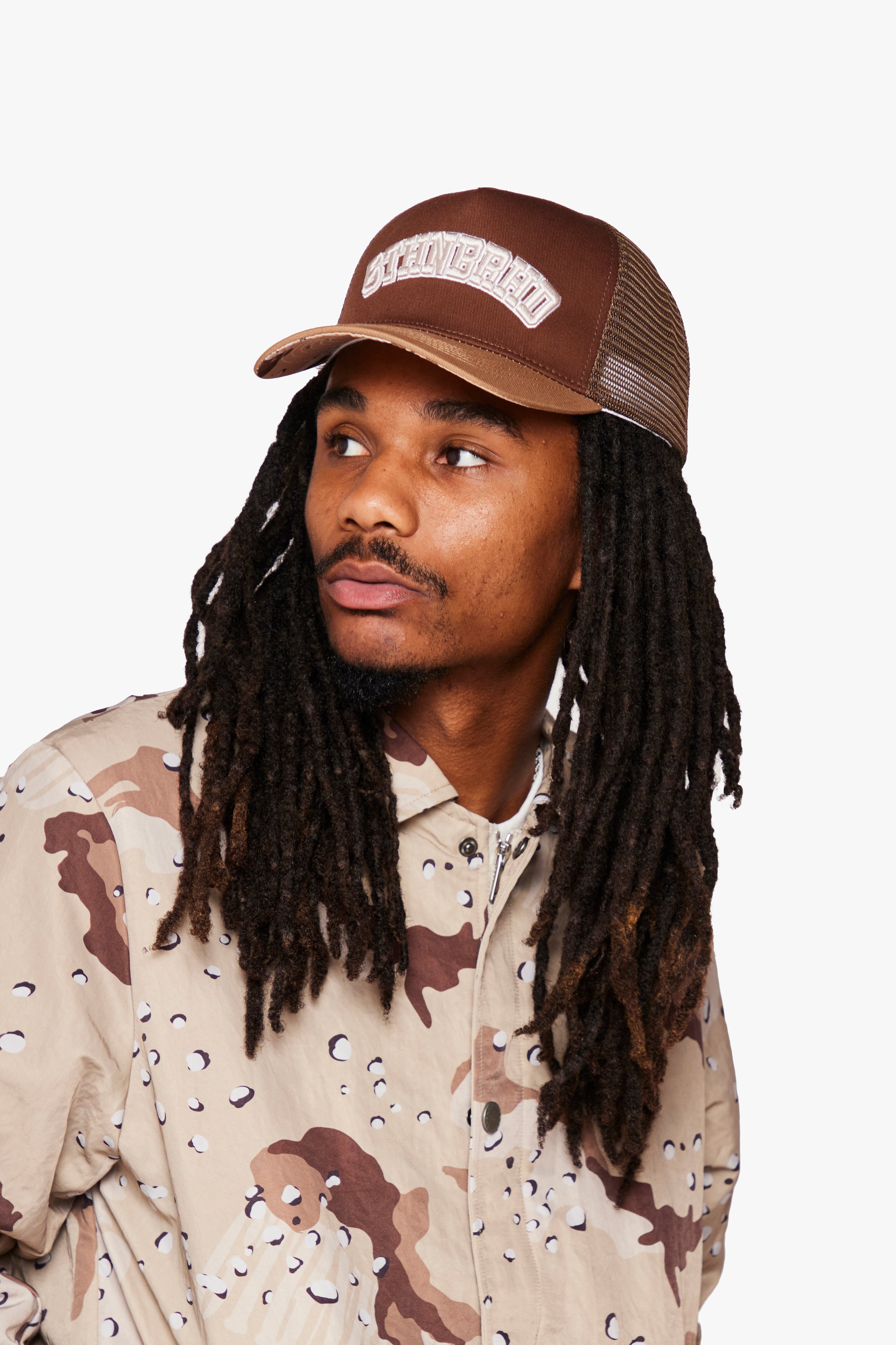 "Bombs" Snapback Hat Desert Camo