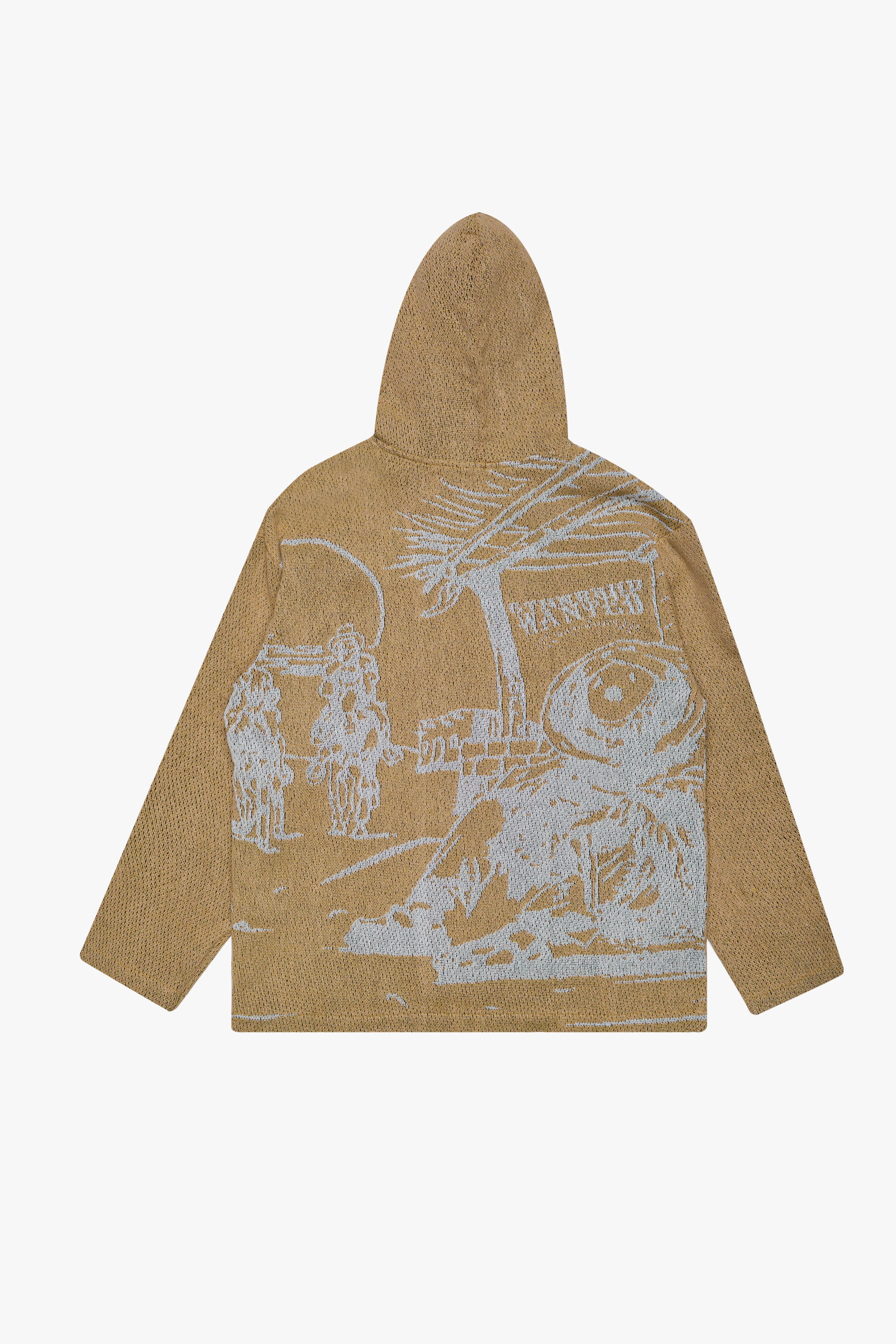 "Town" Graphic Hoodie Wheat