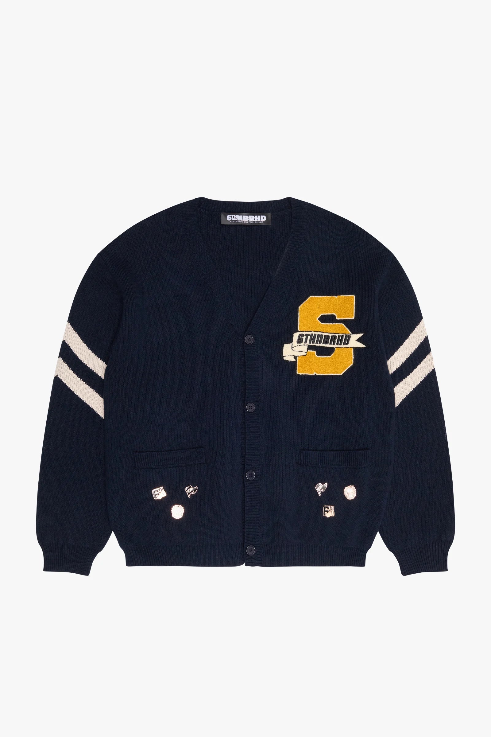 "Euro" Cardigan Navy Blue