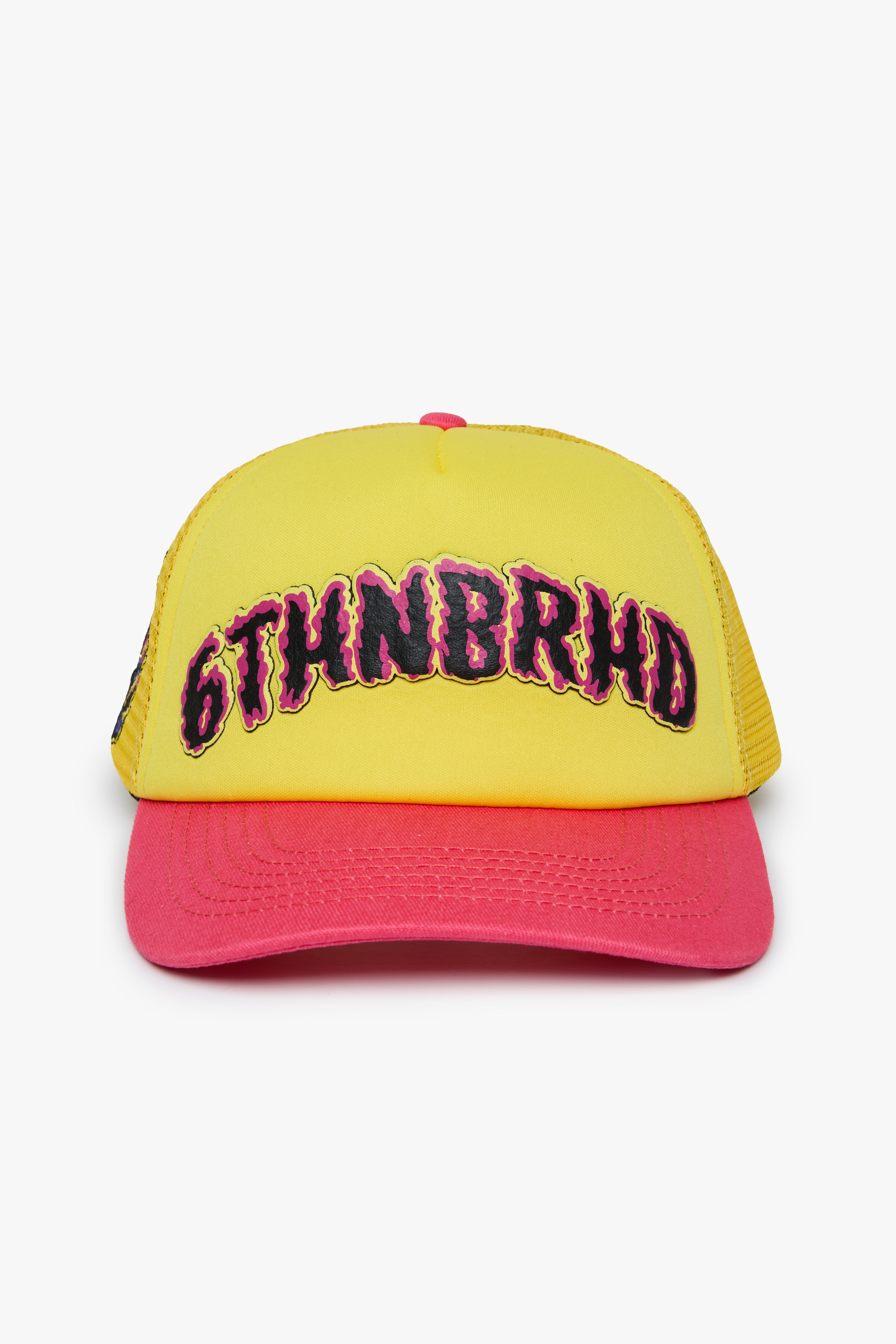 6thNBRHD HAT "DESIRE" -PNK/YLW