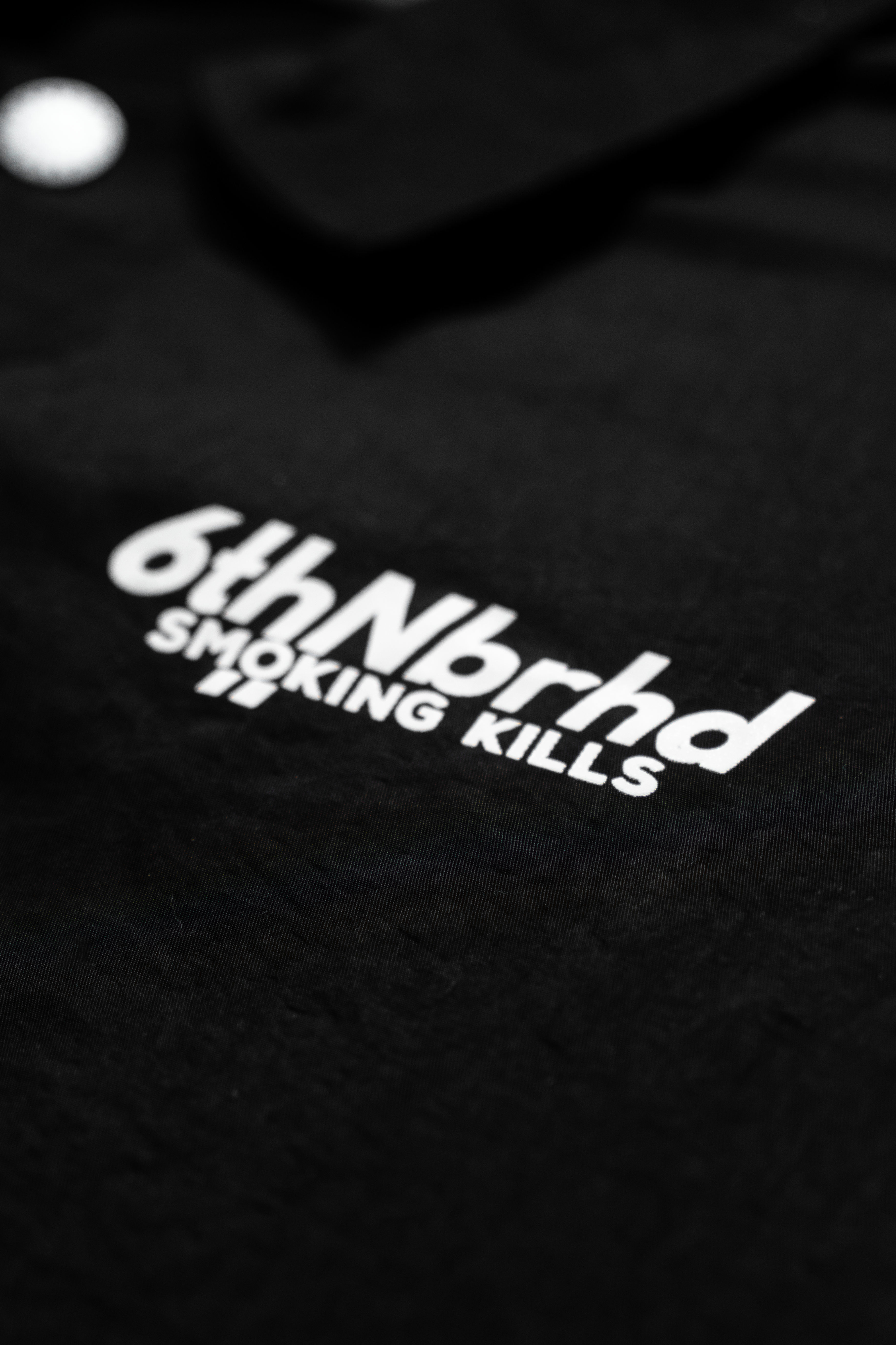 6thNBRHD JACKET "NO SMOKING" -BLACK