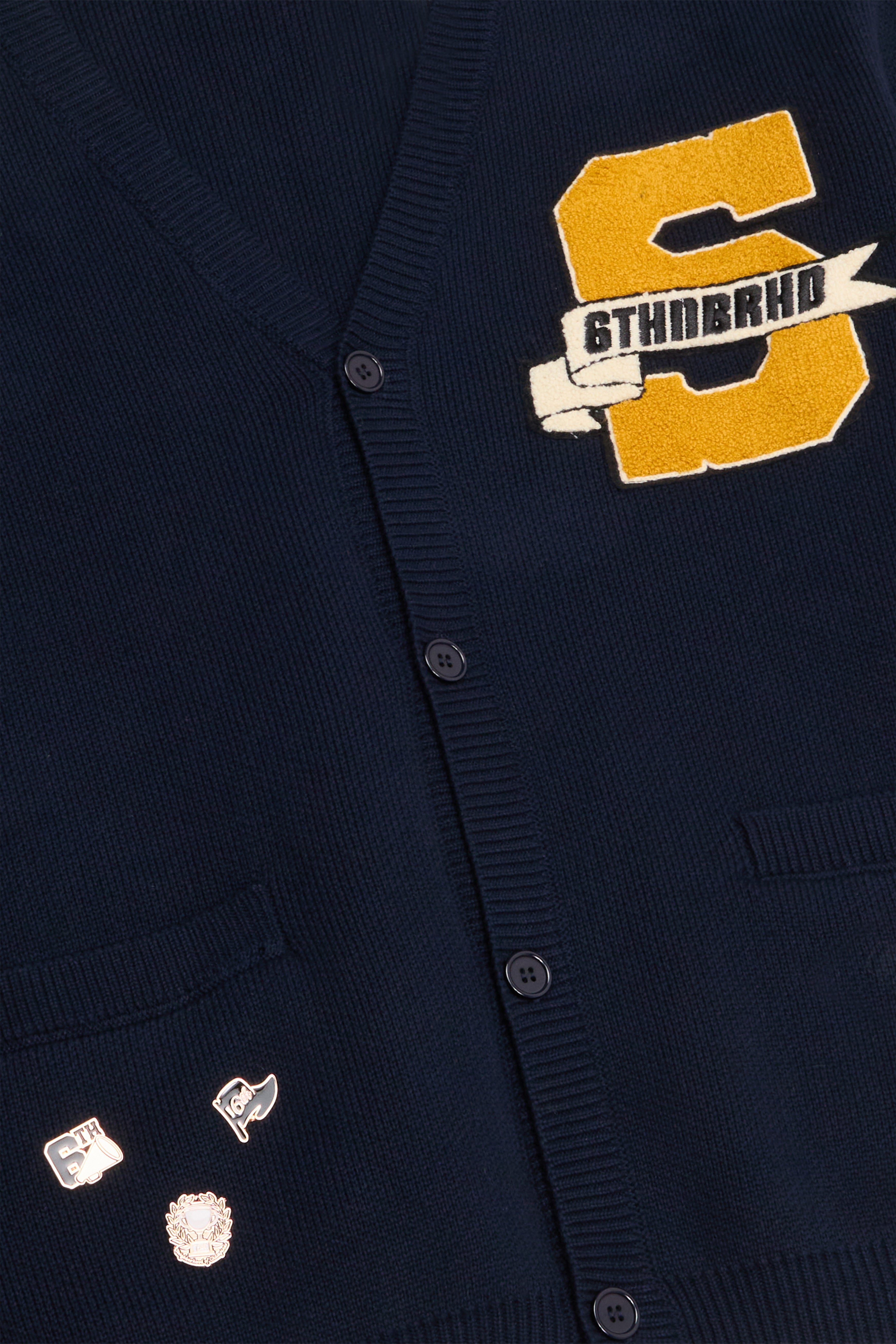 "Euro" Cardigan Navy Blue