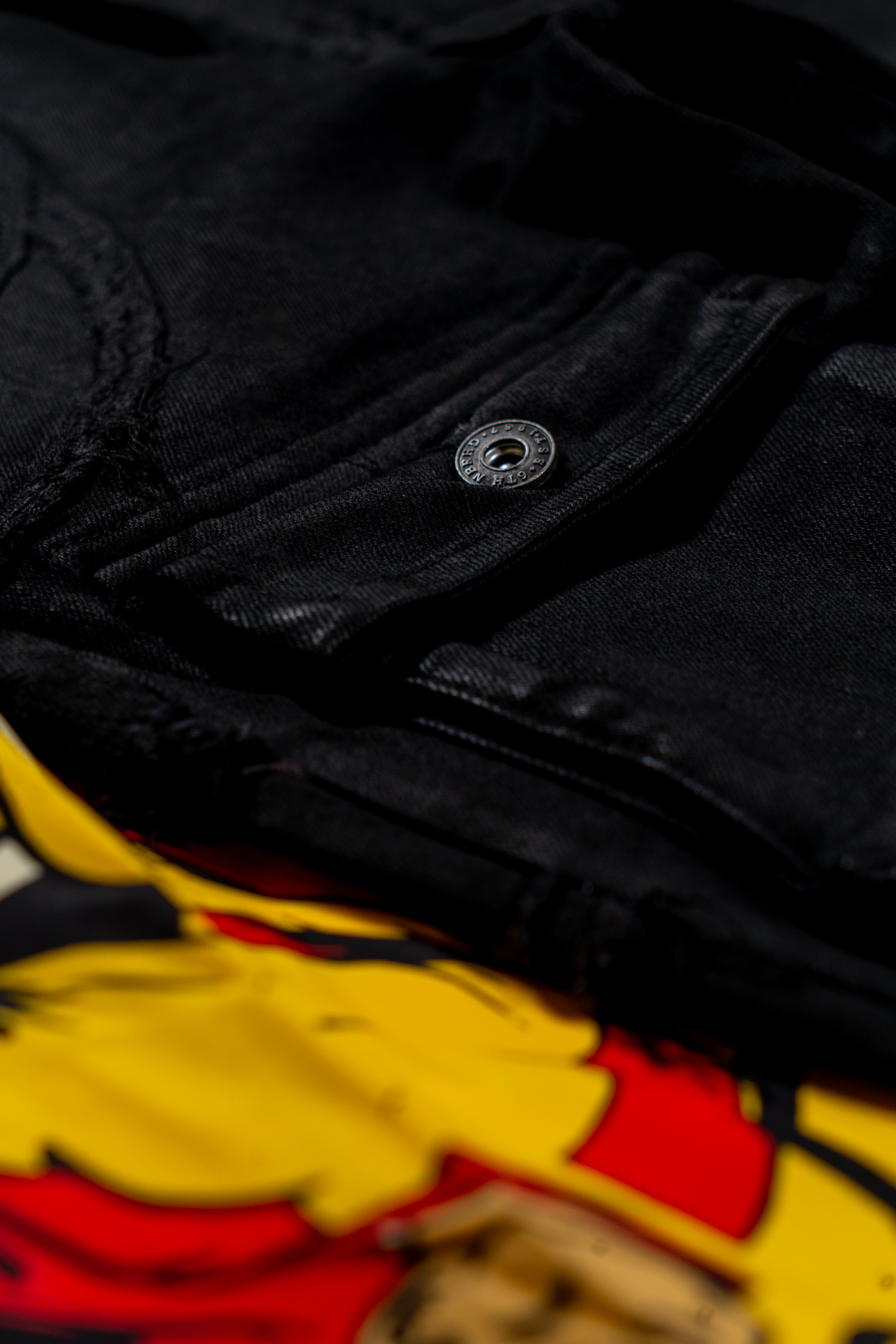 6thNBRHD SKINNY JEAN "IMMORTAL" -BLACK Wax