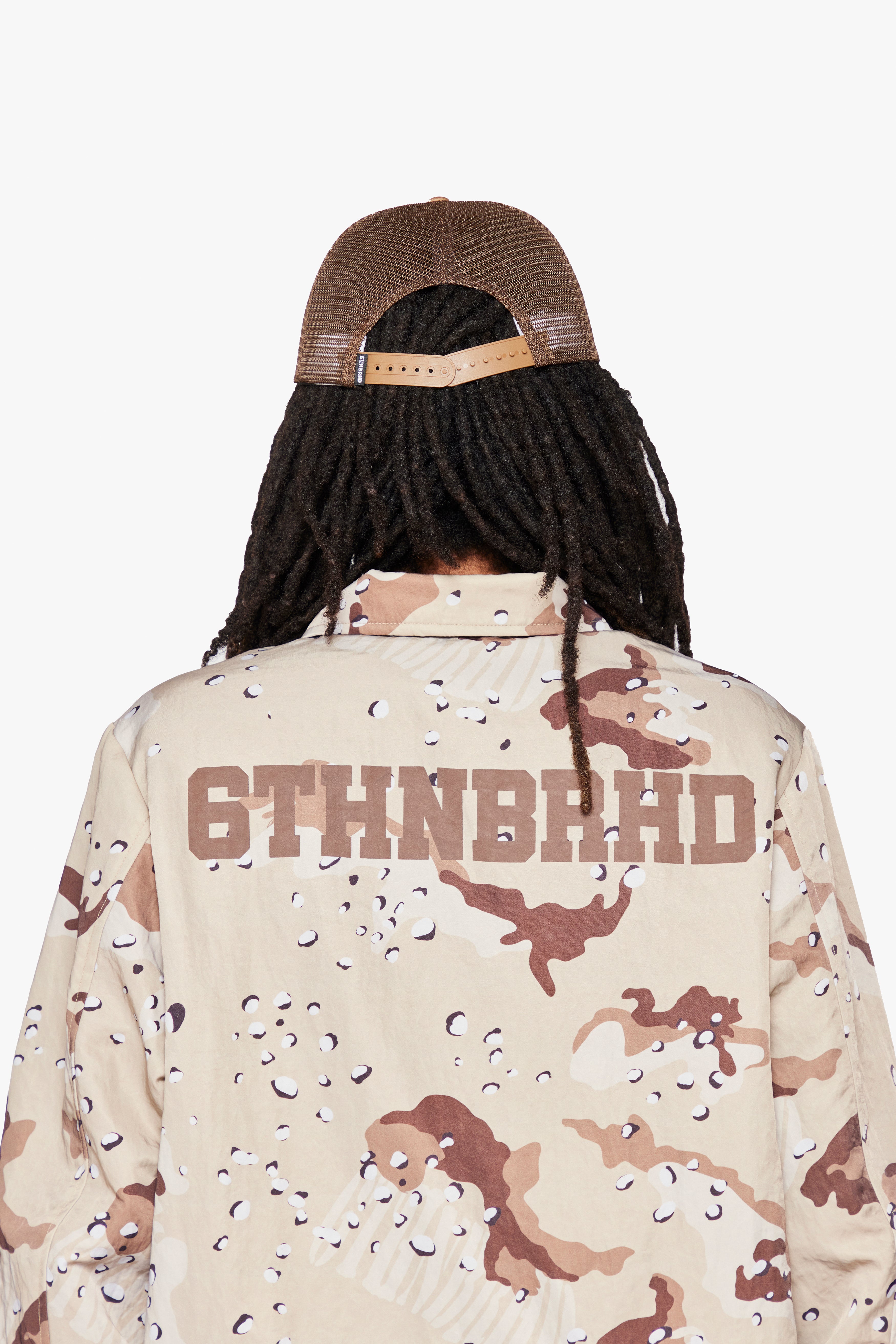 "Bombs" Snapback Hat Desert Camo