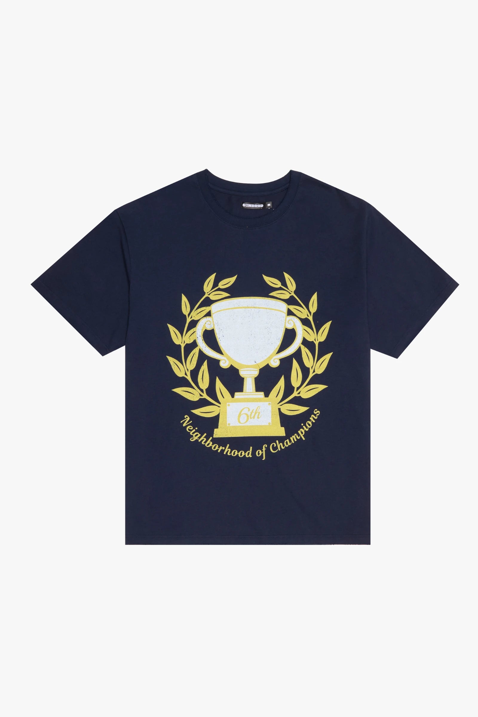 "Trophy" Graphic Tee Navy Blue
