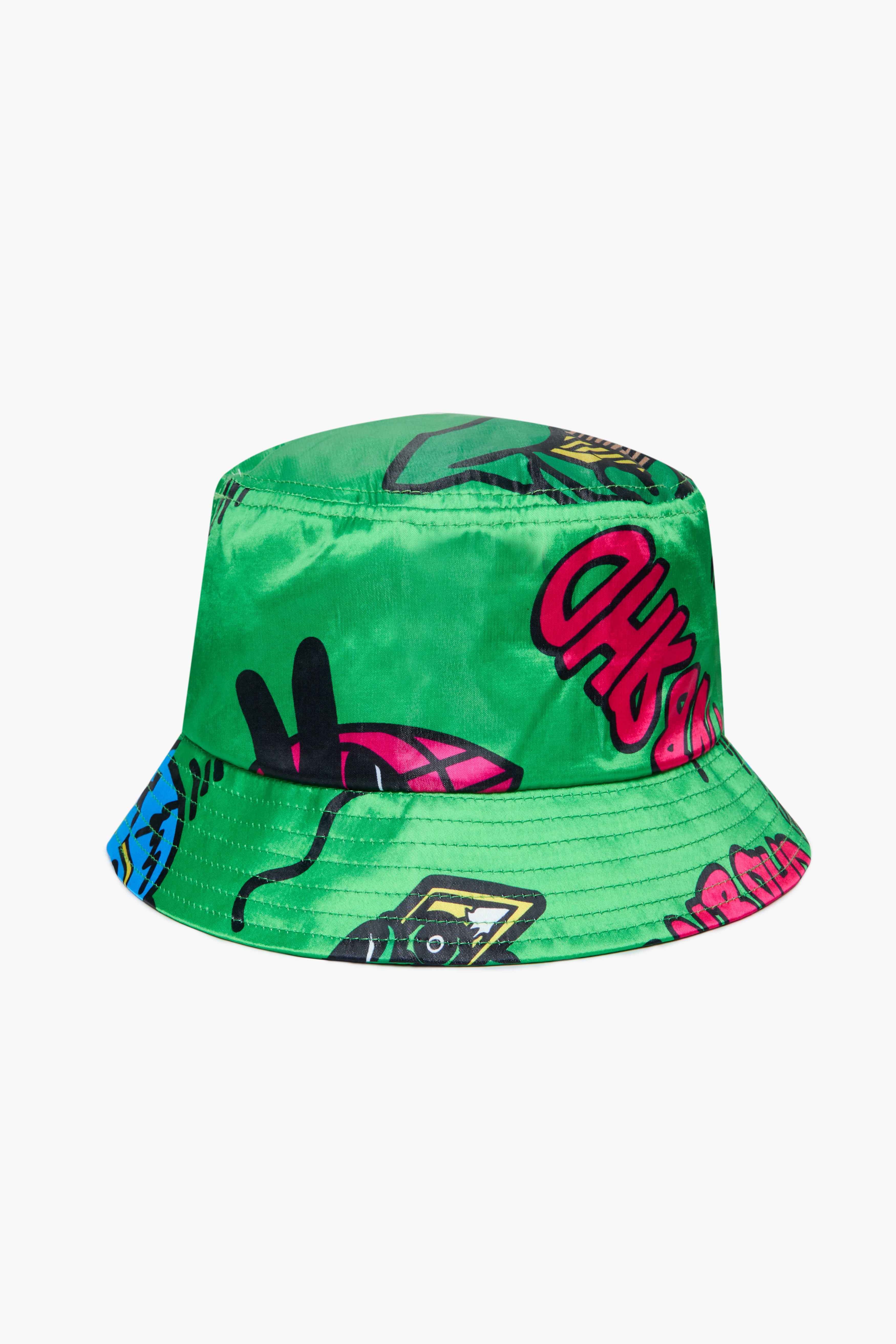 "BRUSH" BUCKET HAT -GREEN