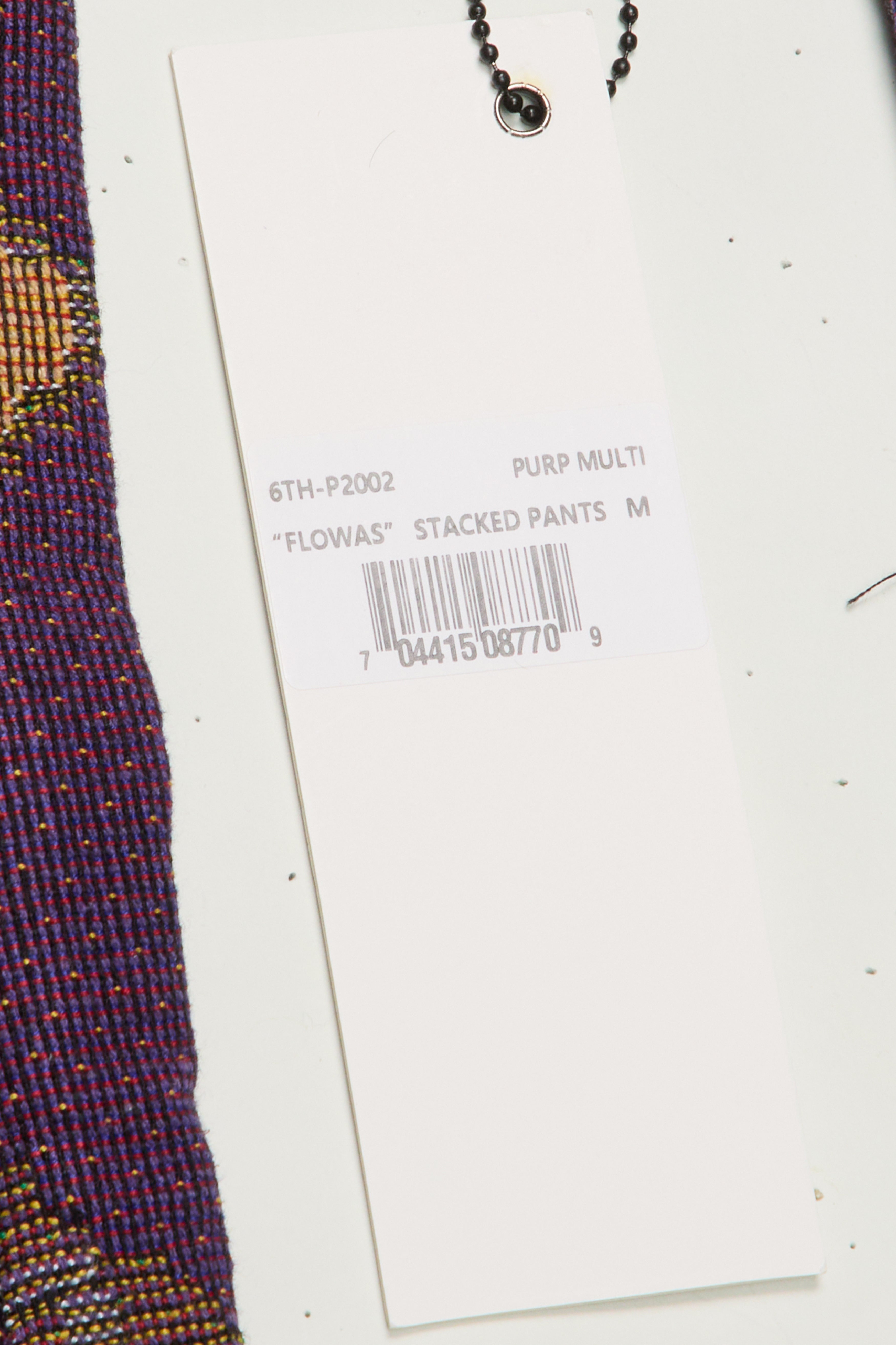 "Flowas" Tapestry Pants Purple Multi