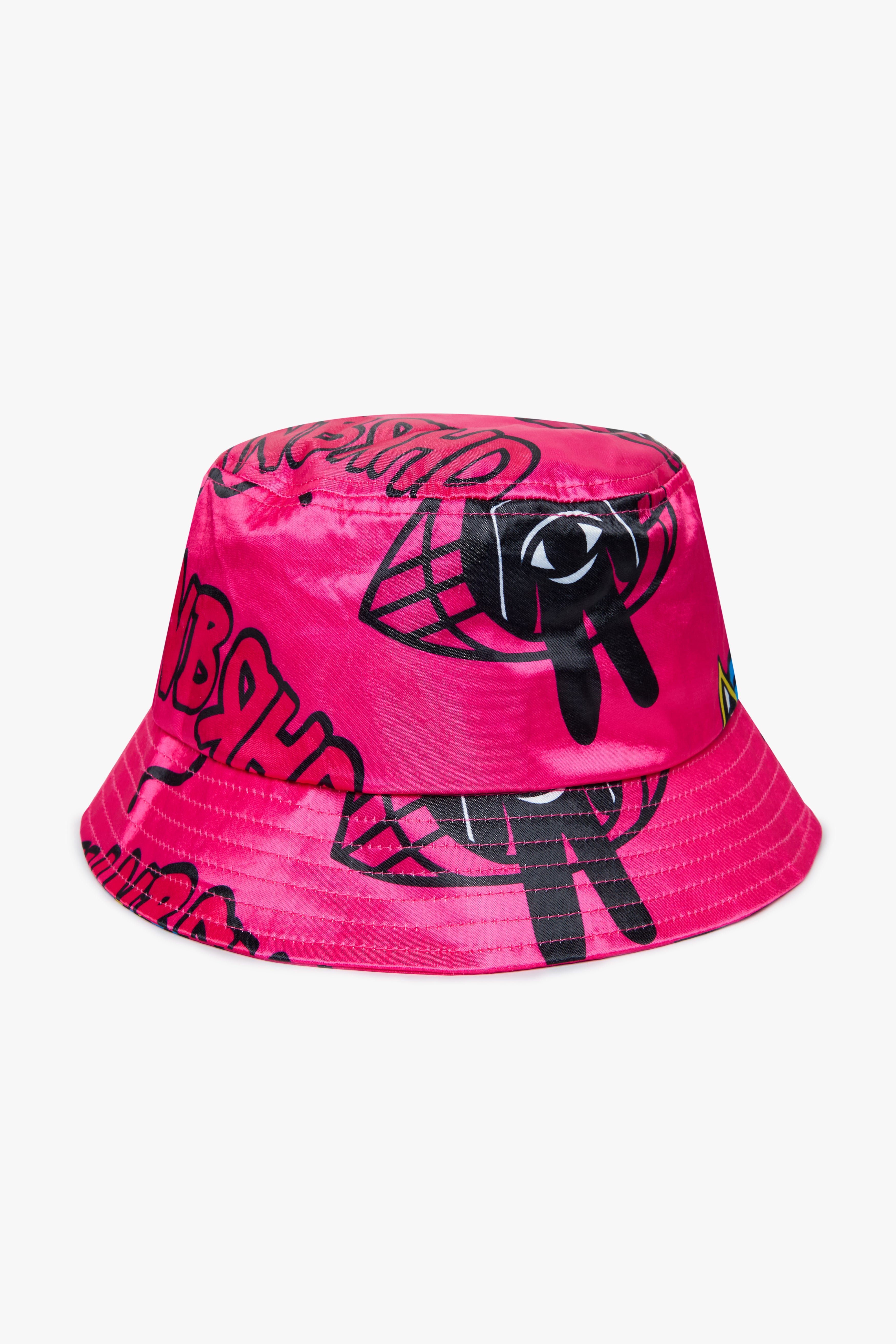 "BRUSH" BUCKET HAT -PINK