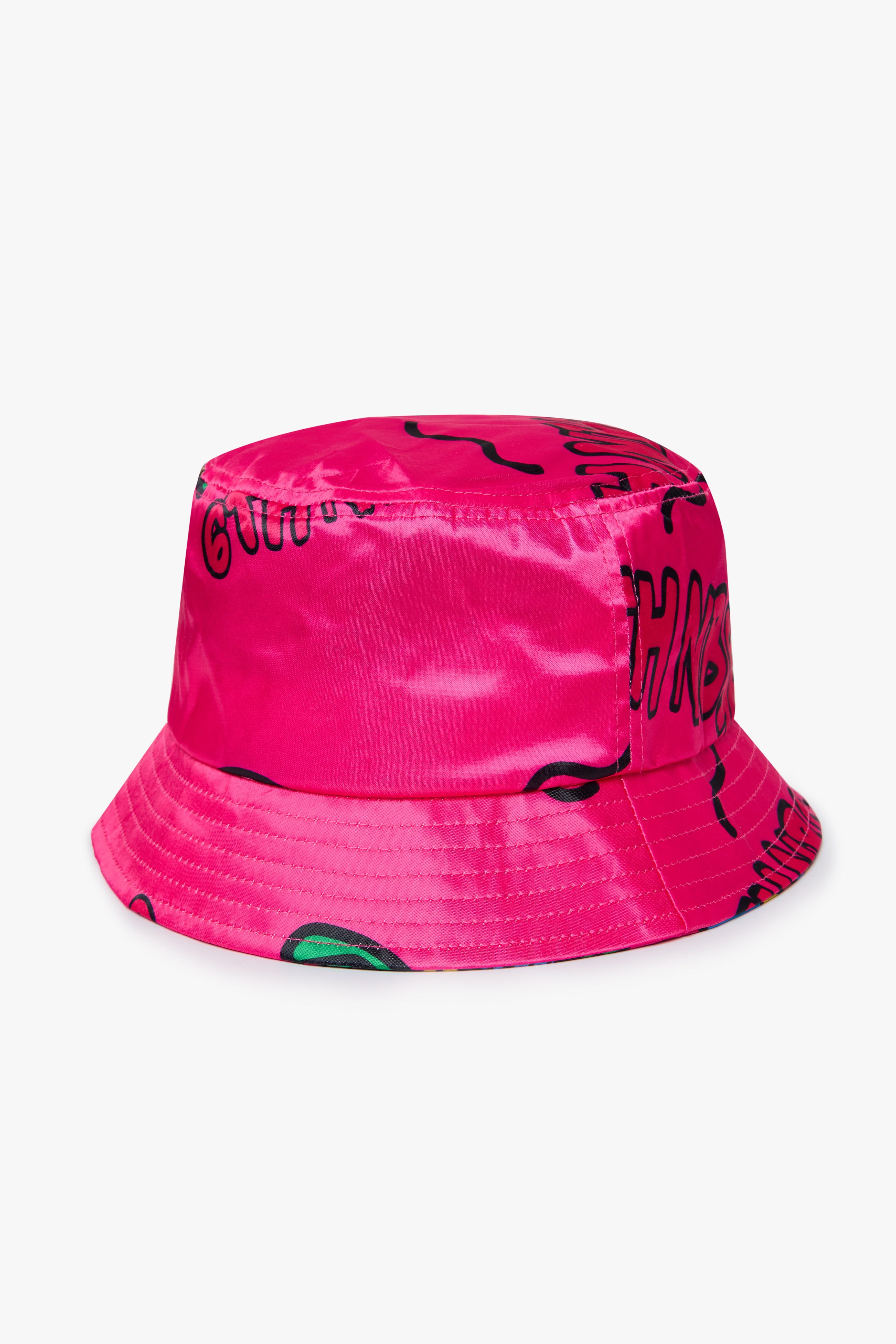 "BRUSH" BUCKET HAT -PINK