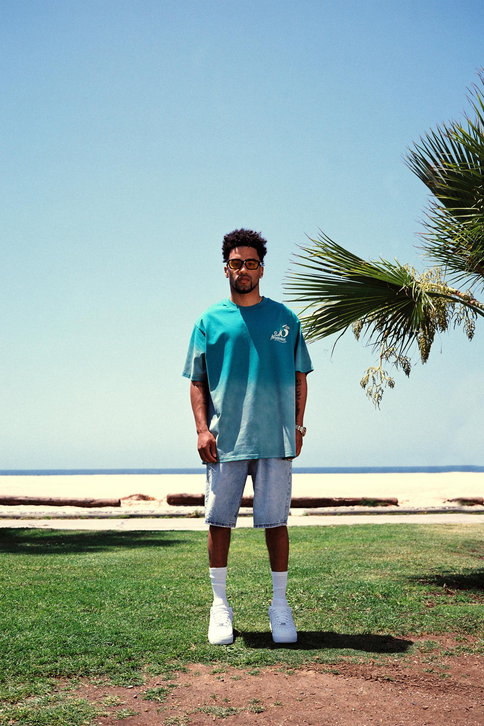 "Paradise" Graphic Tee Aqua