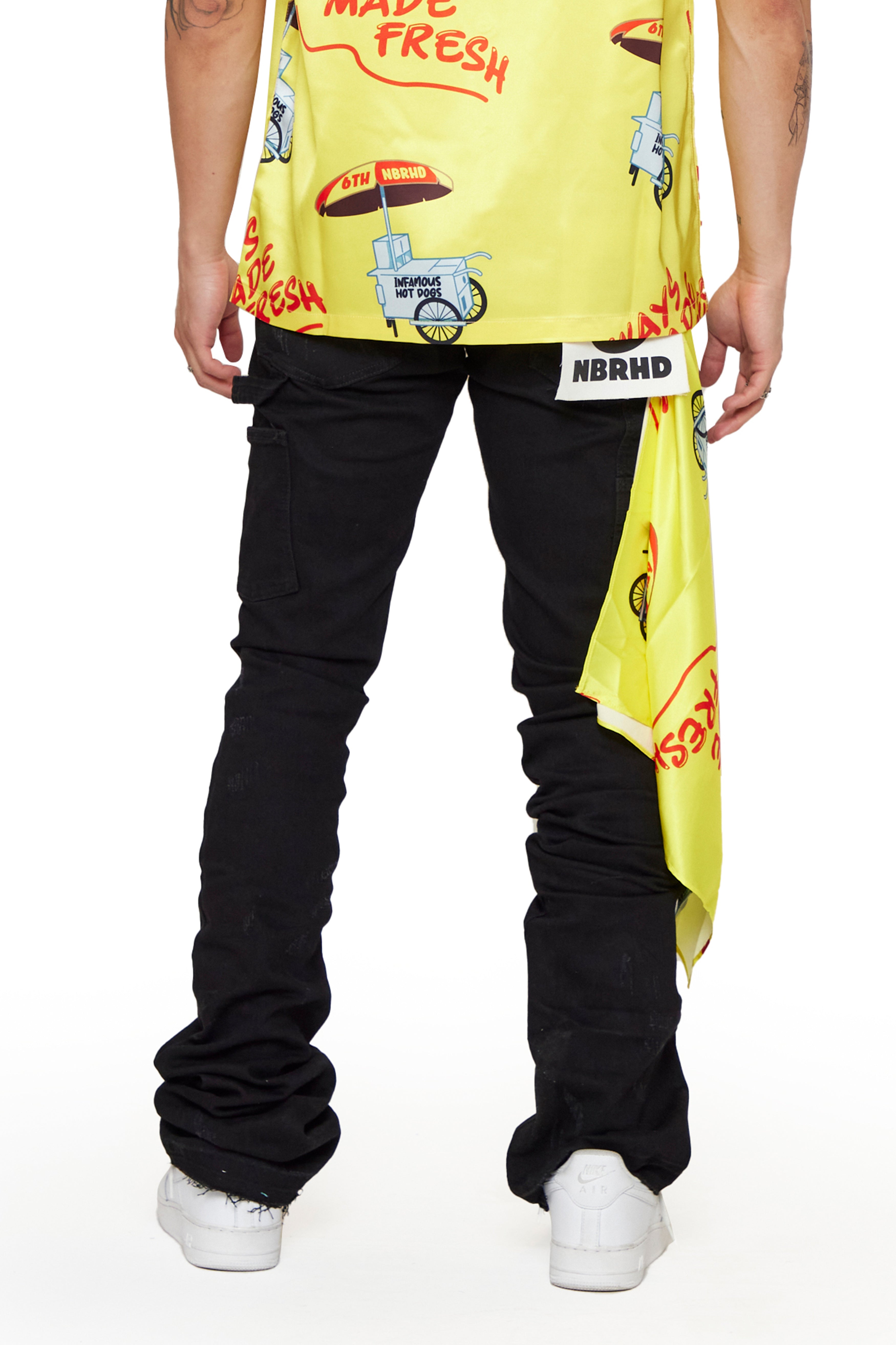 6thNBRHD JEANS "PEPPER BUSH" -BLACK