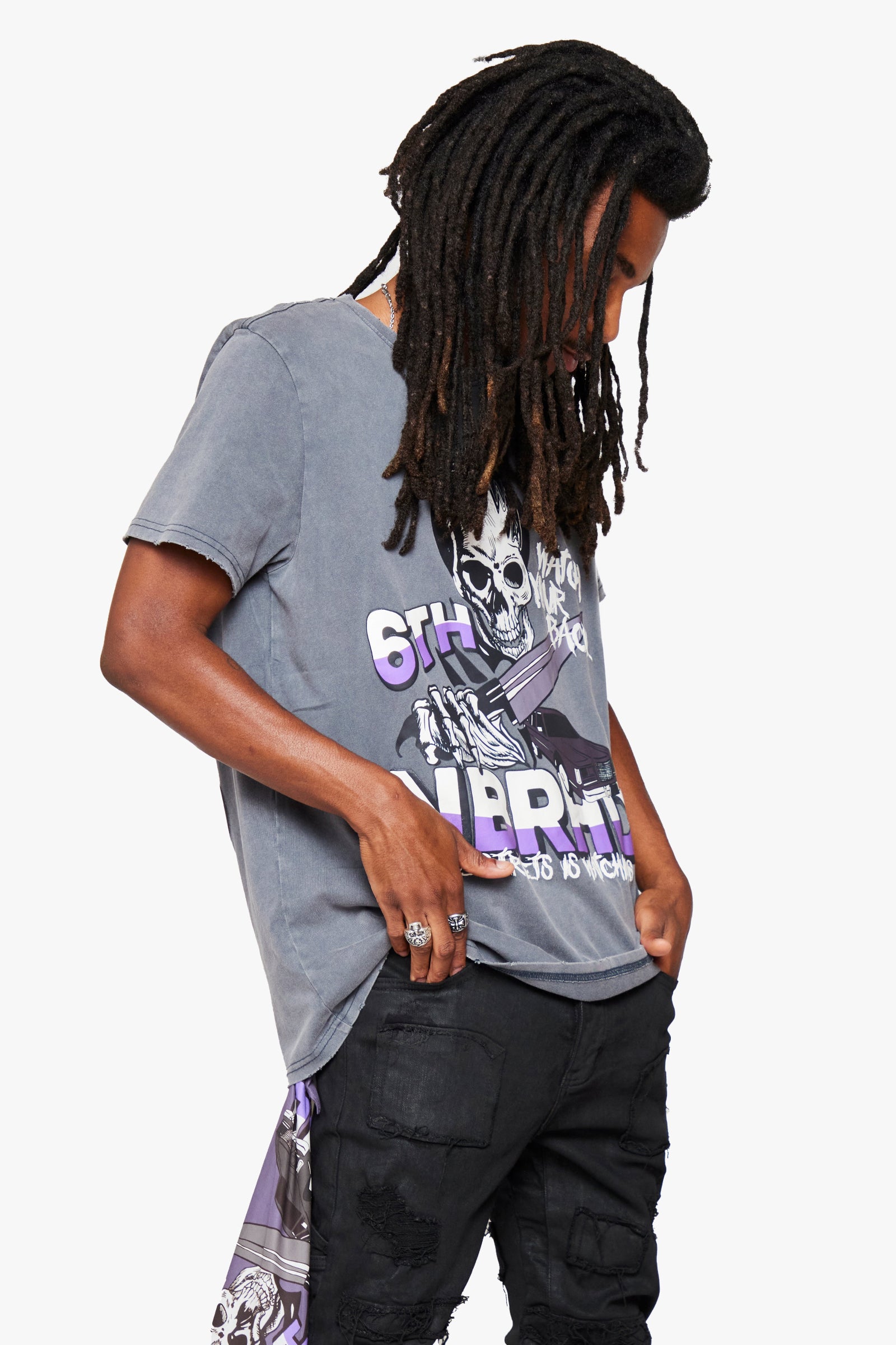 6thNBRHD TEE "CREEPER" GREY