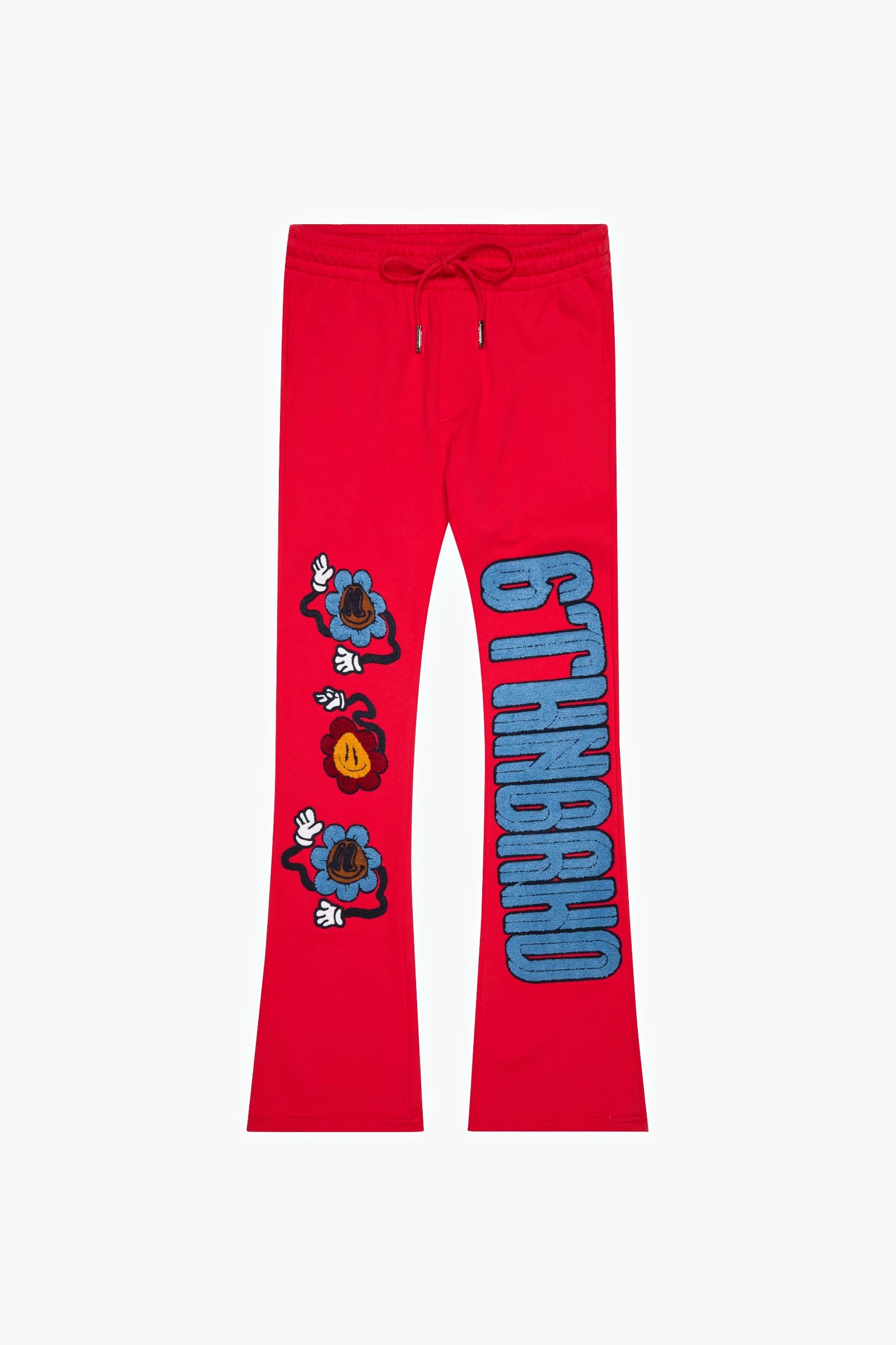 "Simply Living" Stacked Sweatpants Red