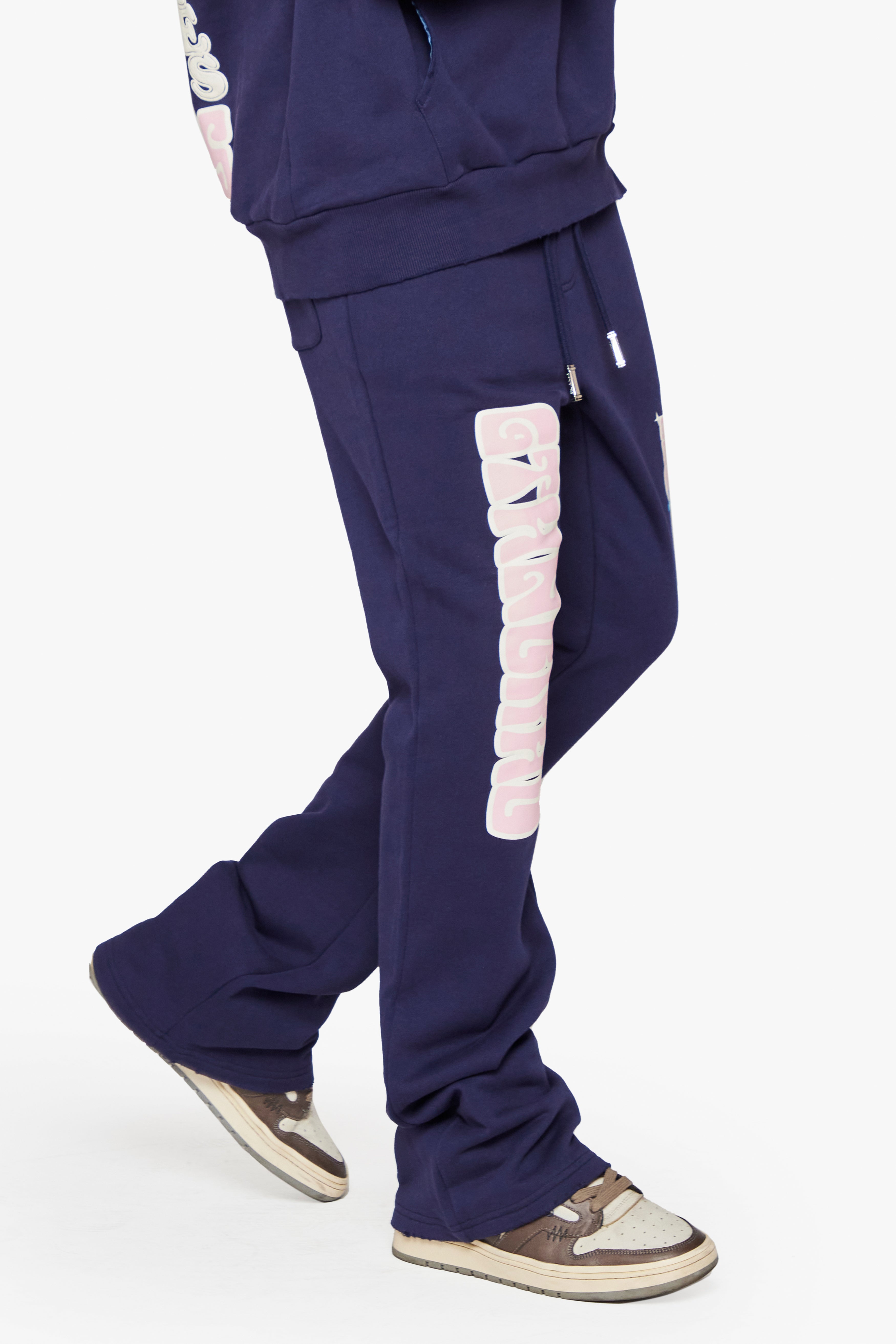 6thNBRHD FLEECE PANTS "HIT VILLE" NAVY