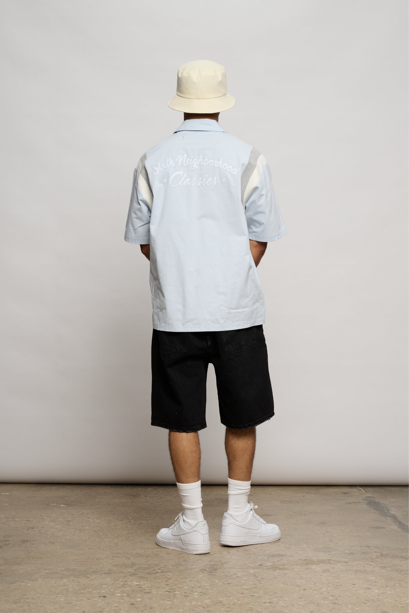 "In My Lane" Woven Shirt Blue