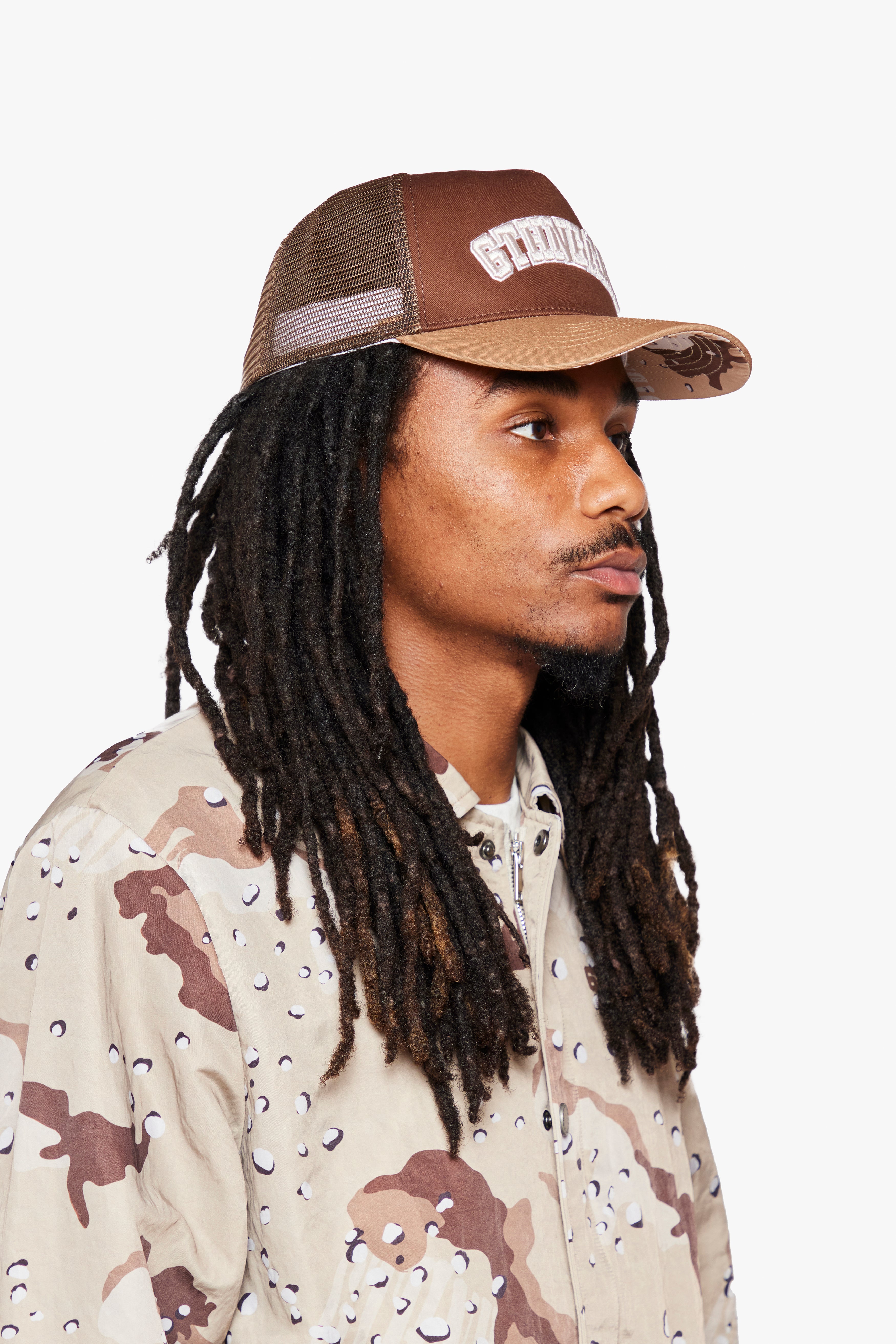 "Bombs" Snapback Hat Desert Camo