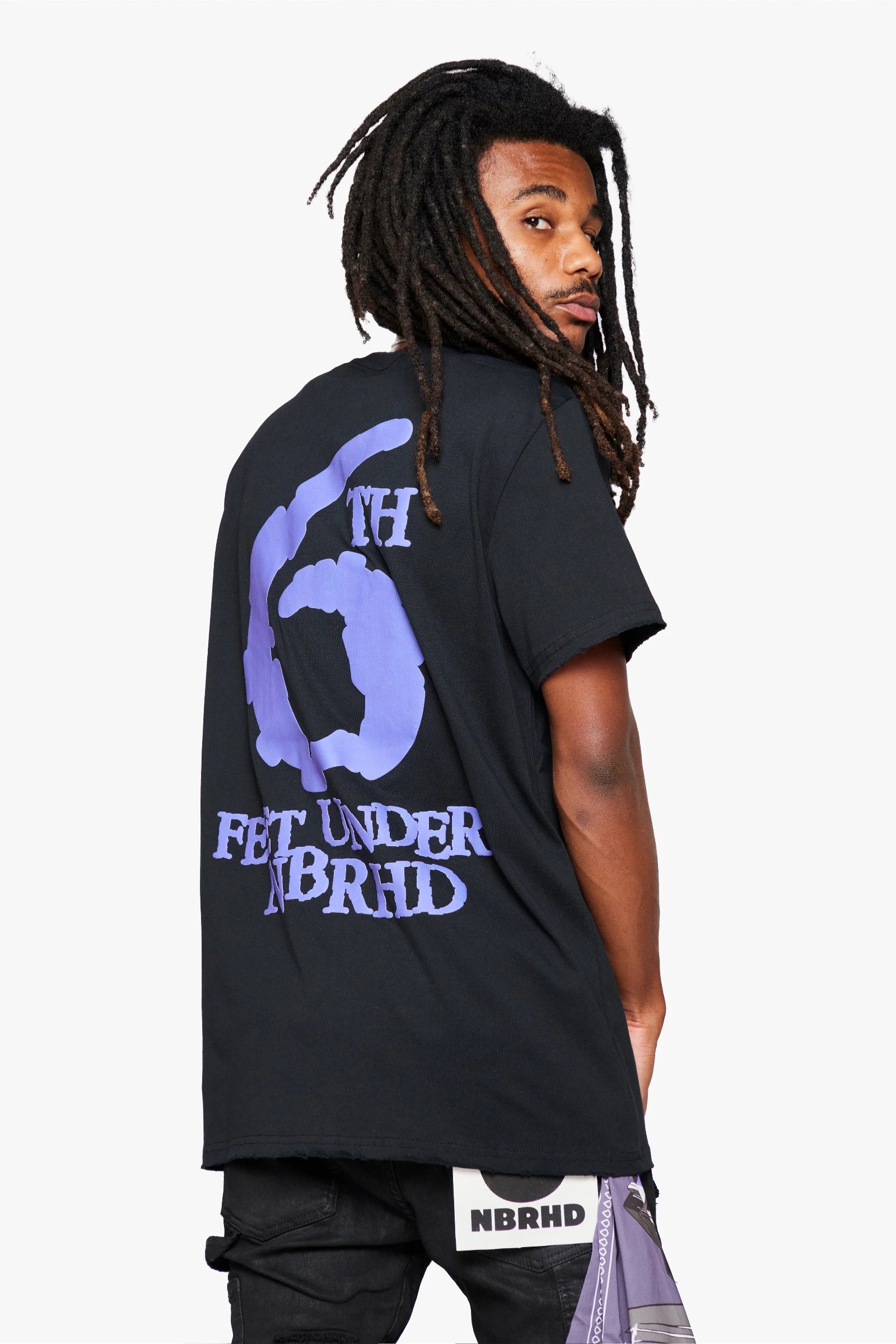 6thNBRHD TEE "OUTLATE" BLACK