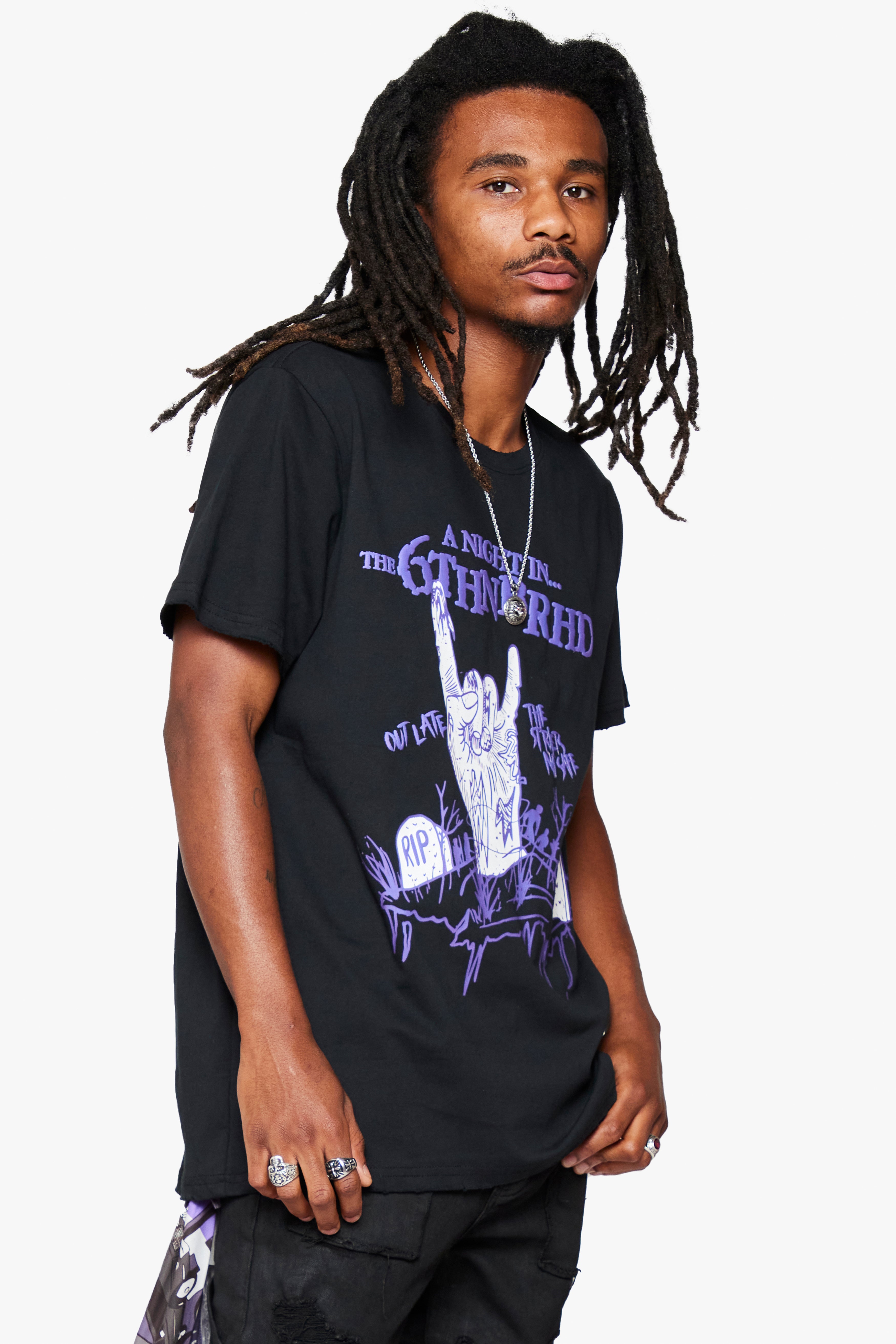 "Outlate" Graphic Tee Black