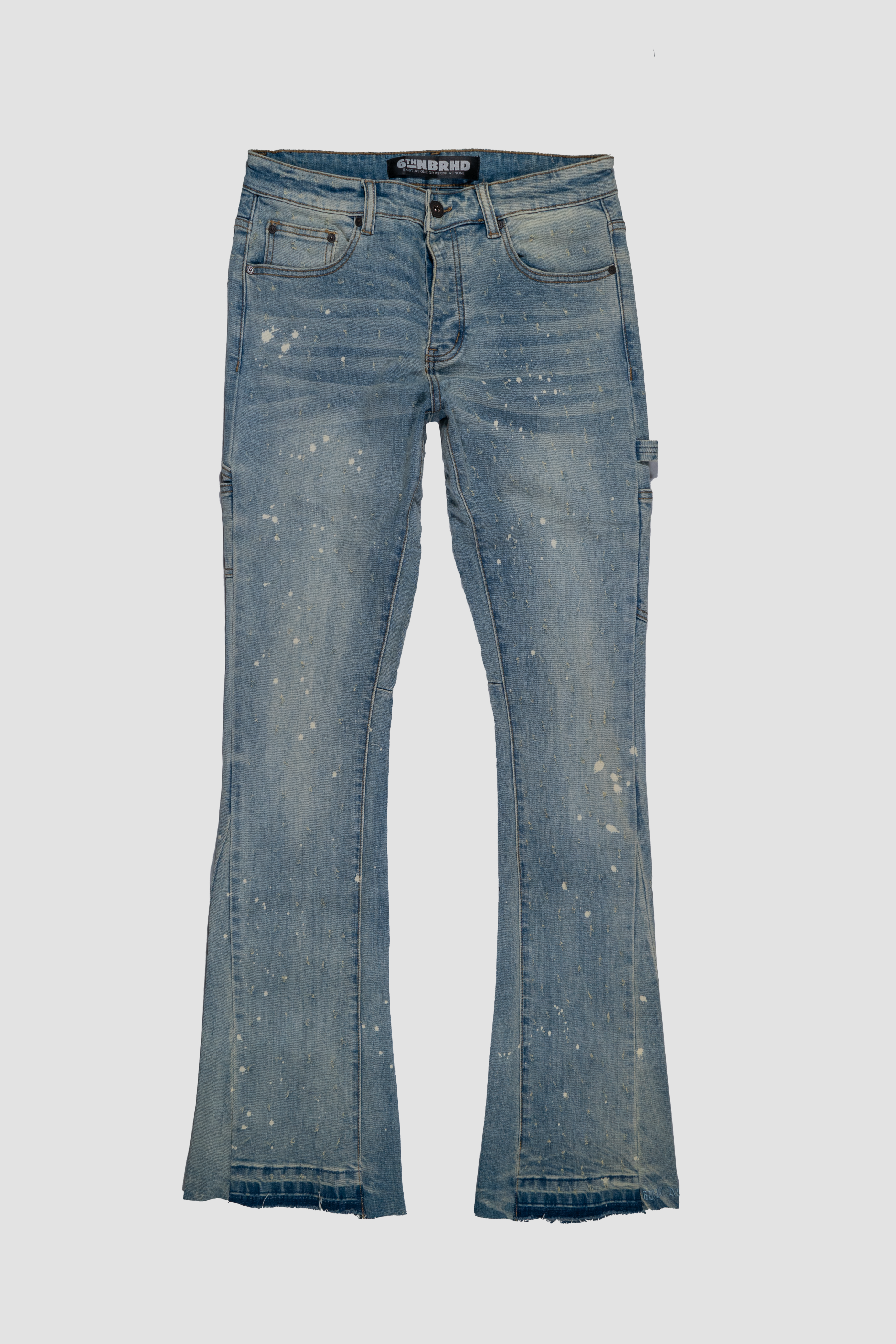 6thNBRHD STACKED "SCARS" -LT BLUE WASH