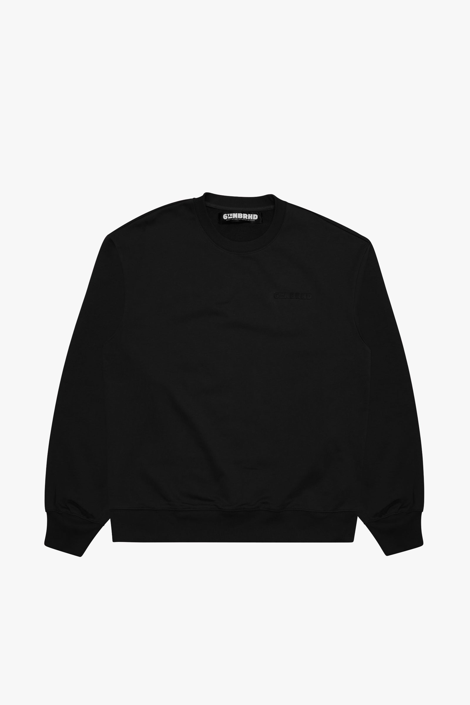 "Esntl 2.0" Crewneck Sweatshirt Black
