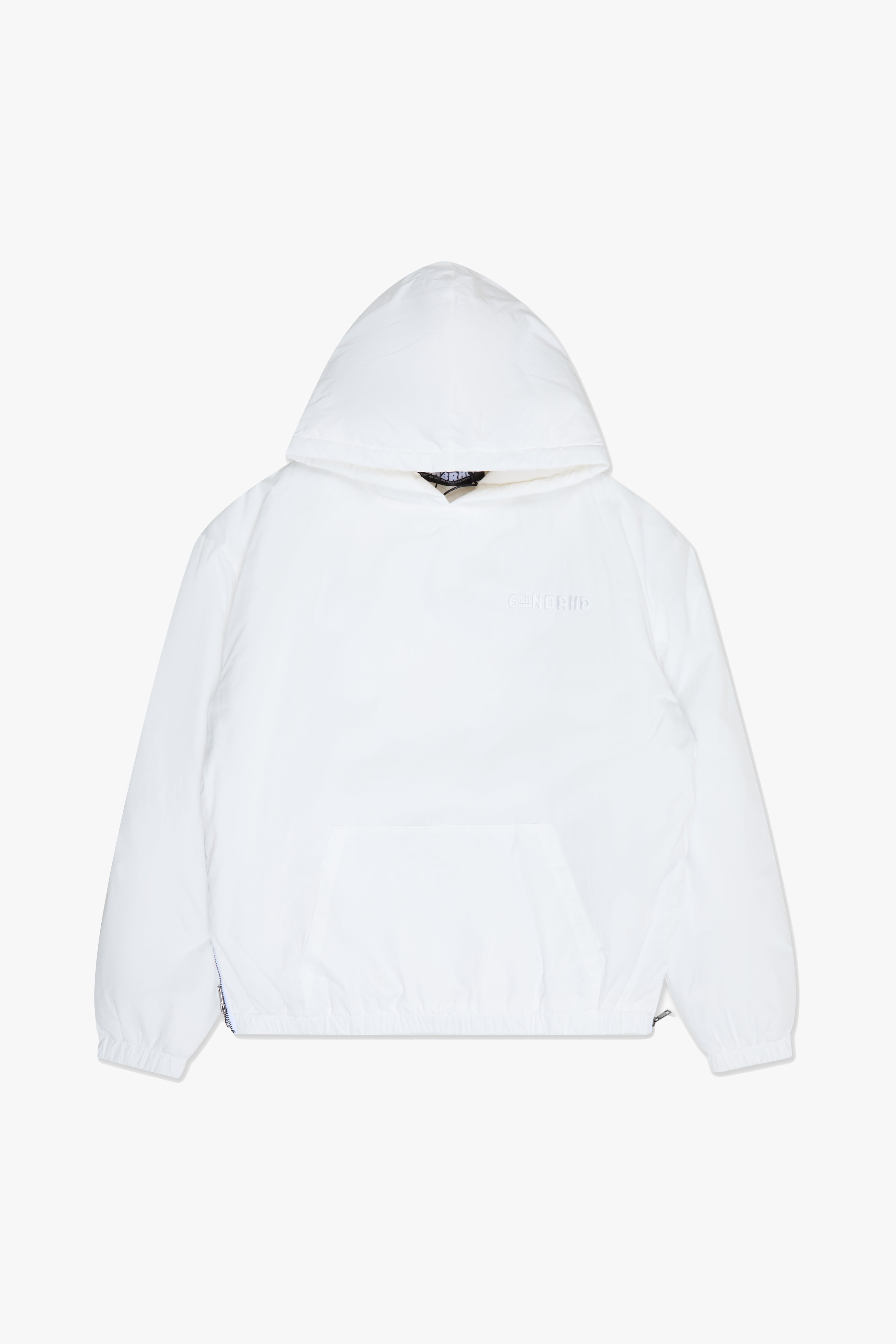 "Sleek" Relaxed Nylon Jacket White