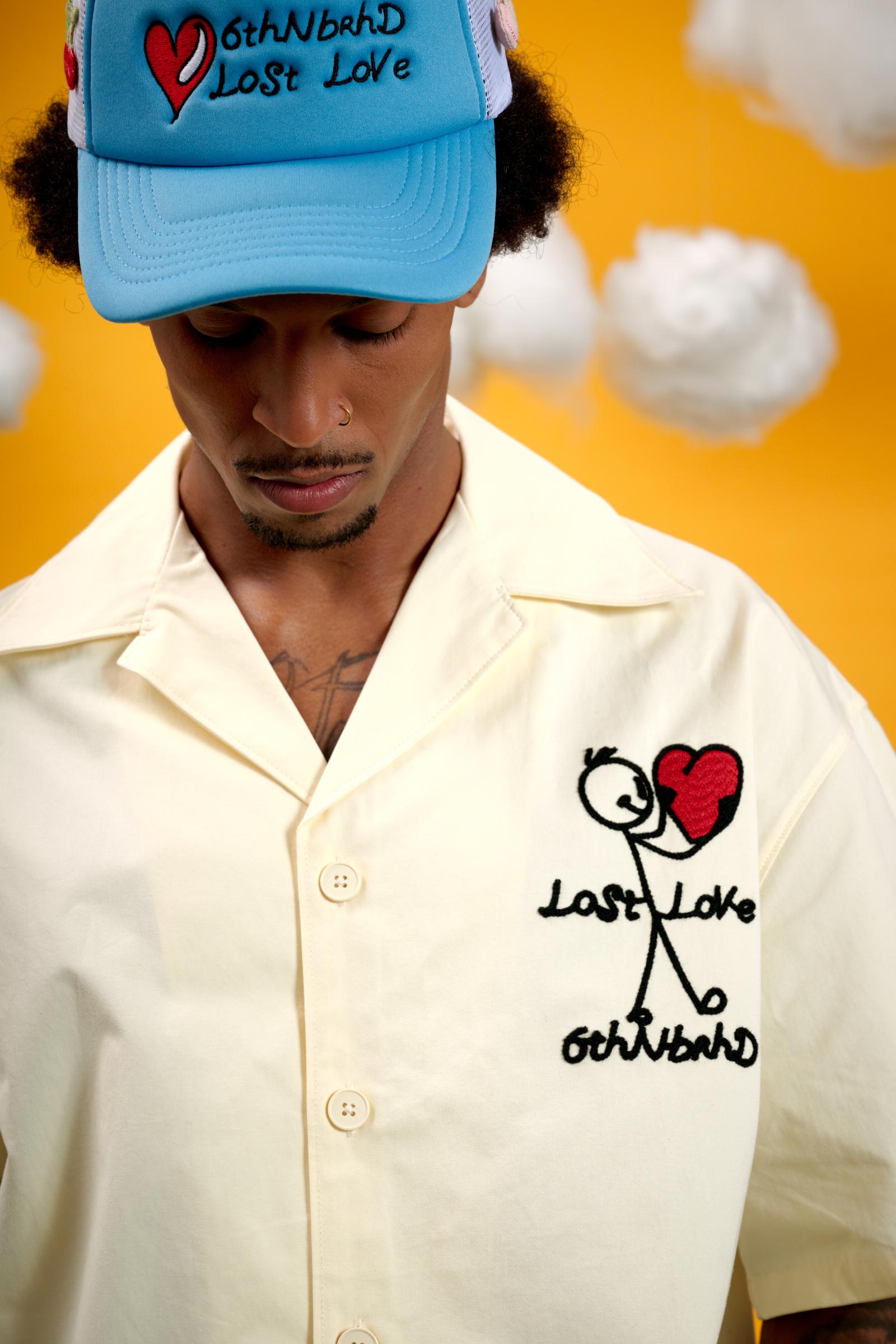 "Lost" Trucker Hat Baby Blue
